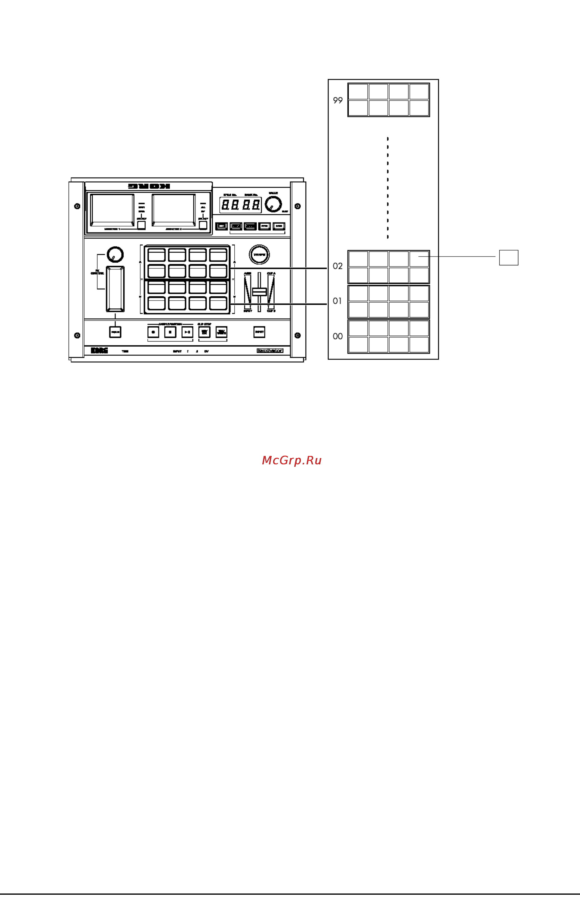 Korg KTV1 kaptivator [10/50] Основные понятия и операции