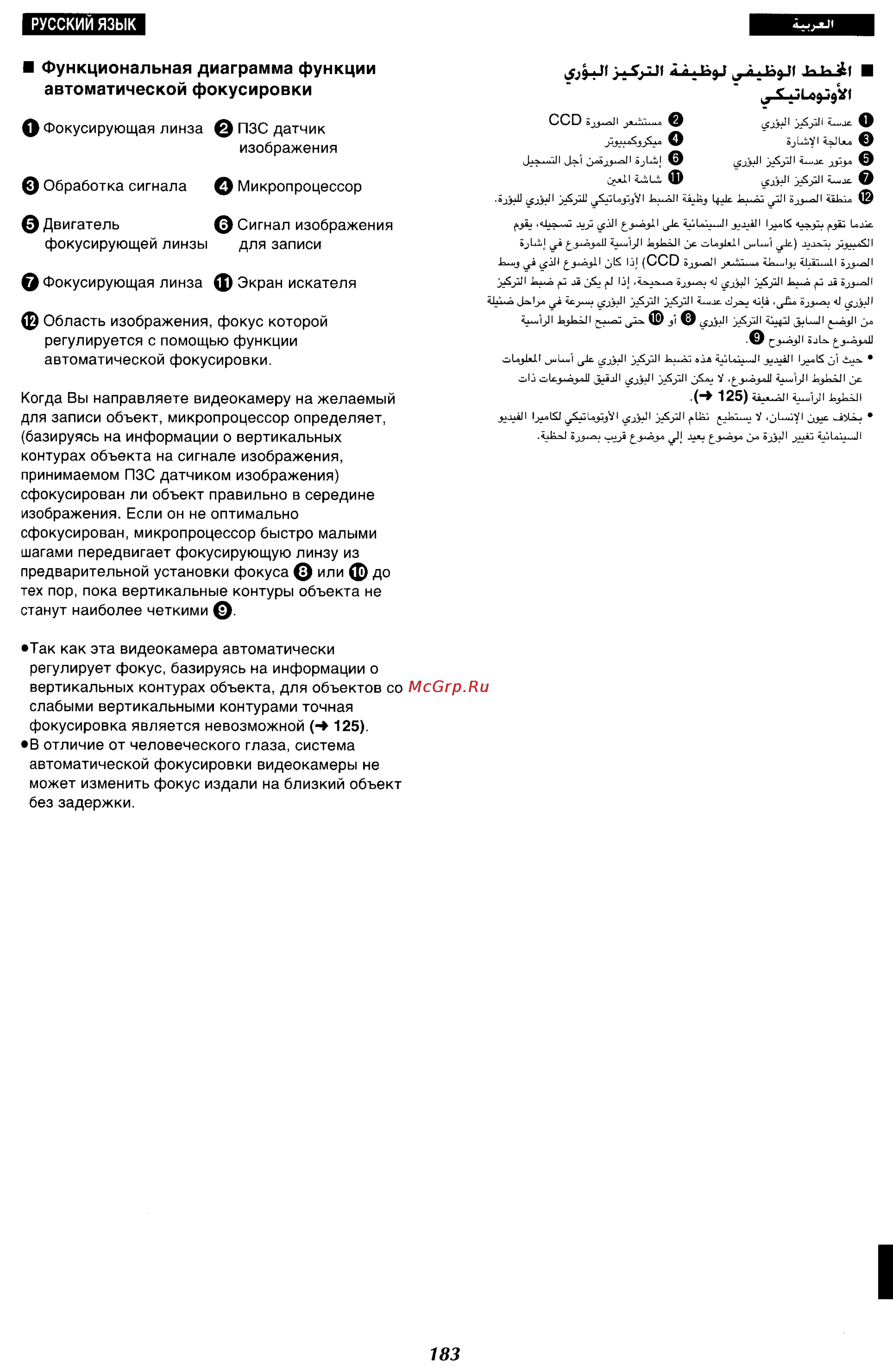 Panasonic NV-VX87EN [170/183] Автоматической фокусировки