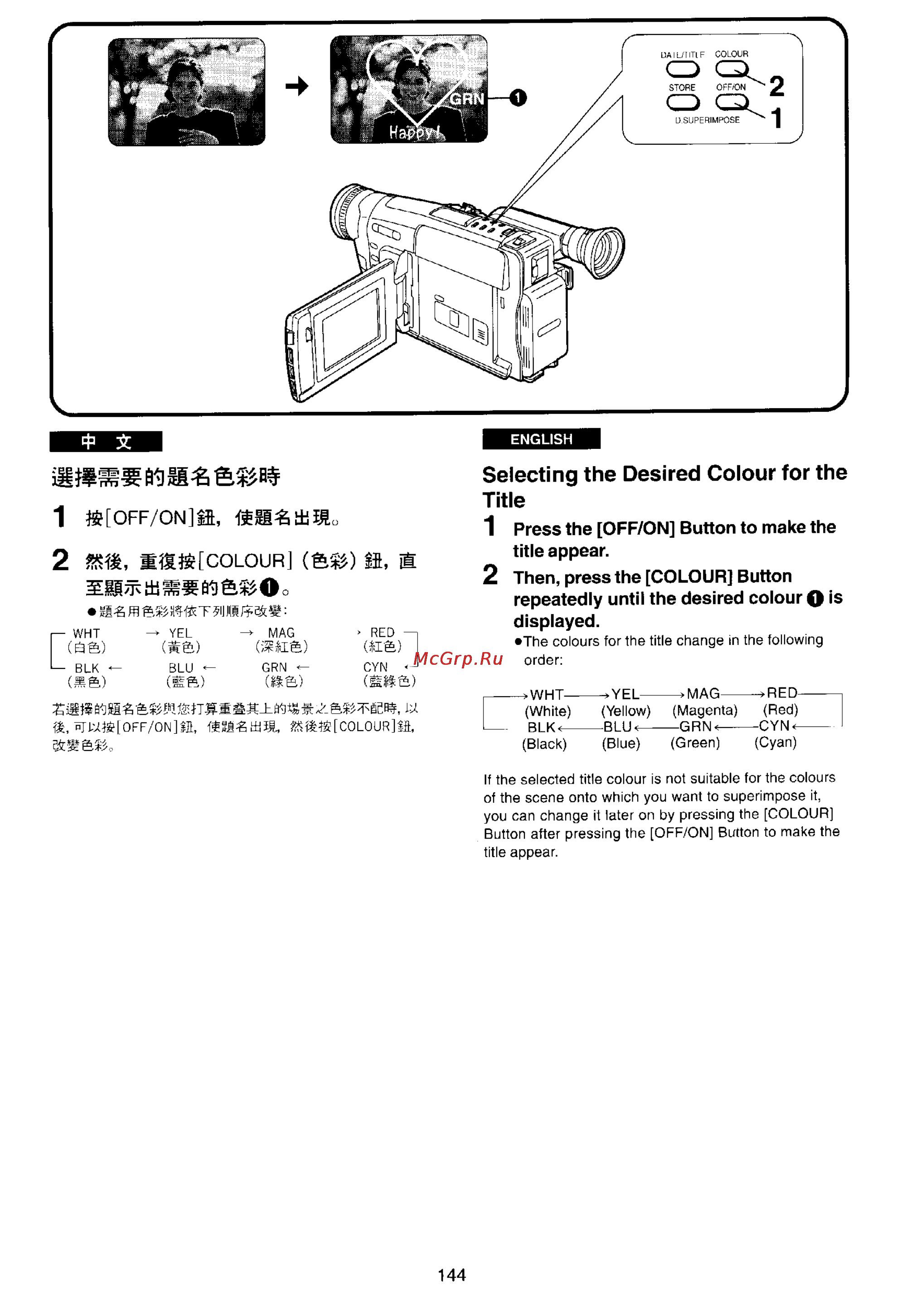 Panasonic NV-VX77EN [138/169] As an o