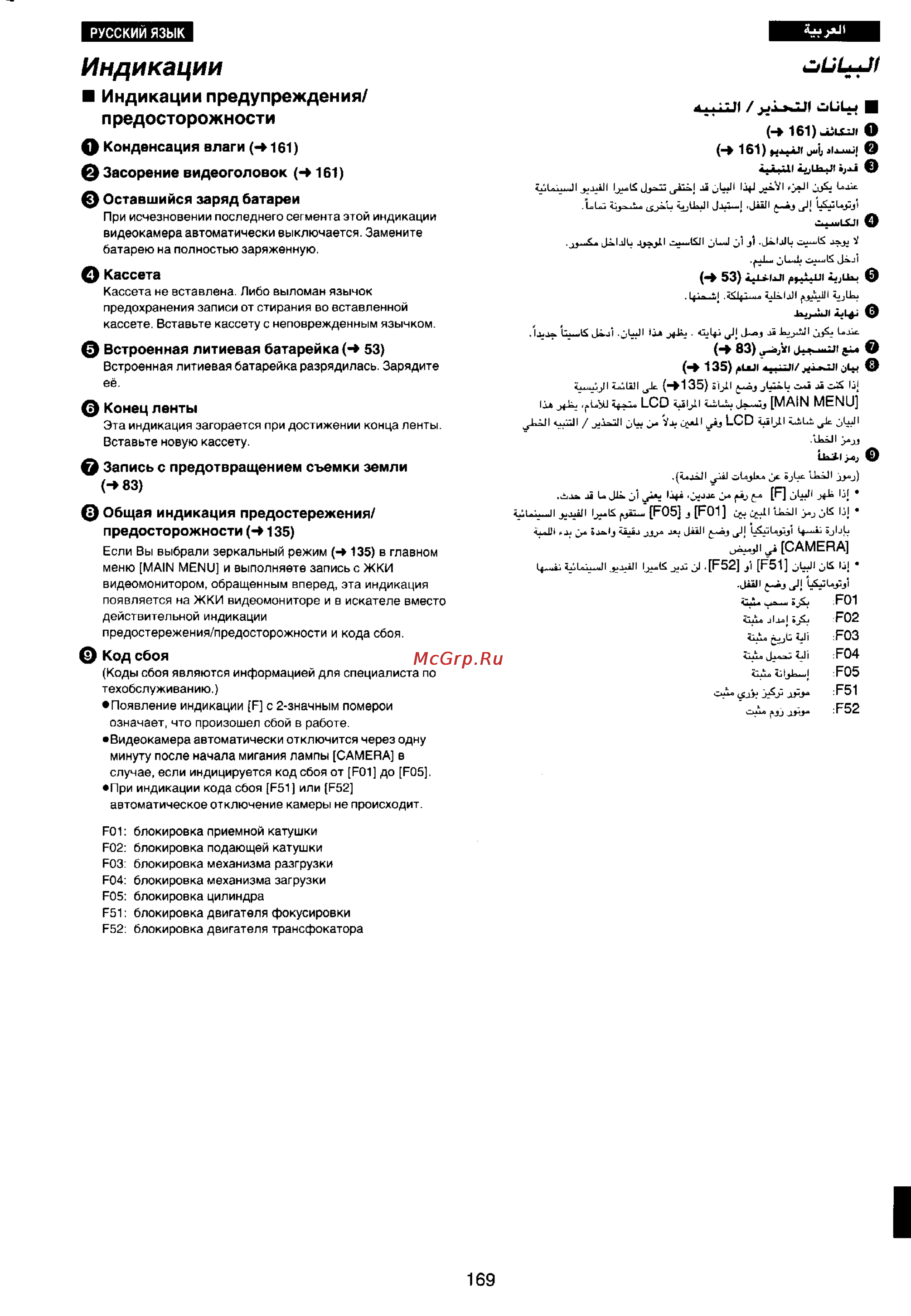 Panasonic NV-VX77EN [158/169] Индикации