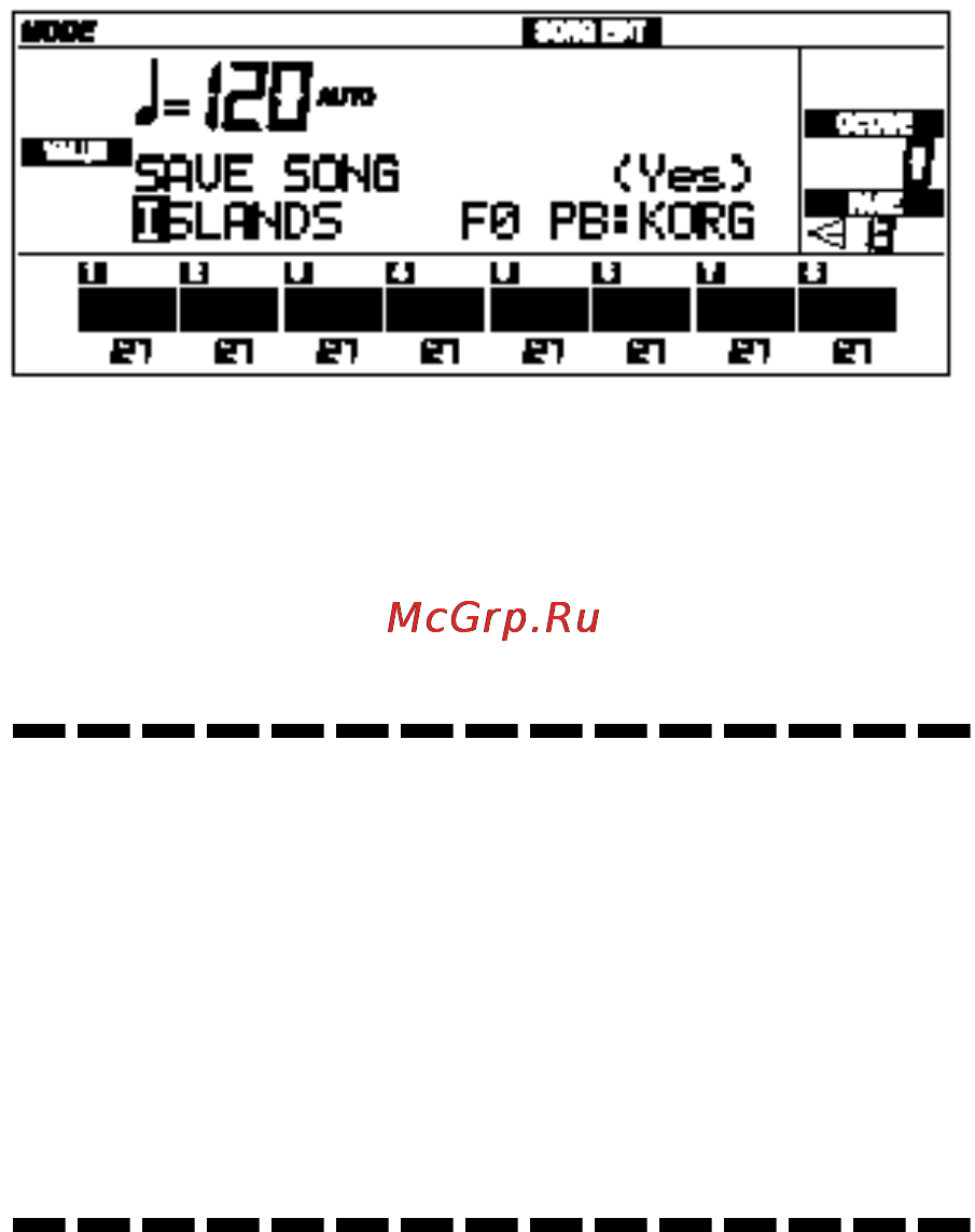 Korg iS50B [29/186] Сохранение сонга в виде стандартного midi файла smf