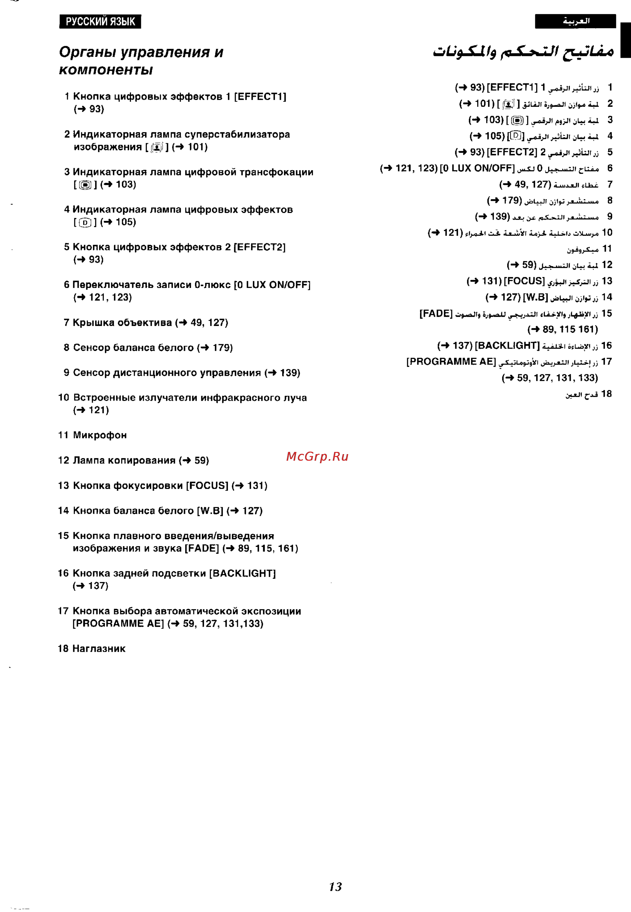 Panasonic NV-VX37ENH [9/183] Органы управления и компоненты