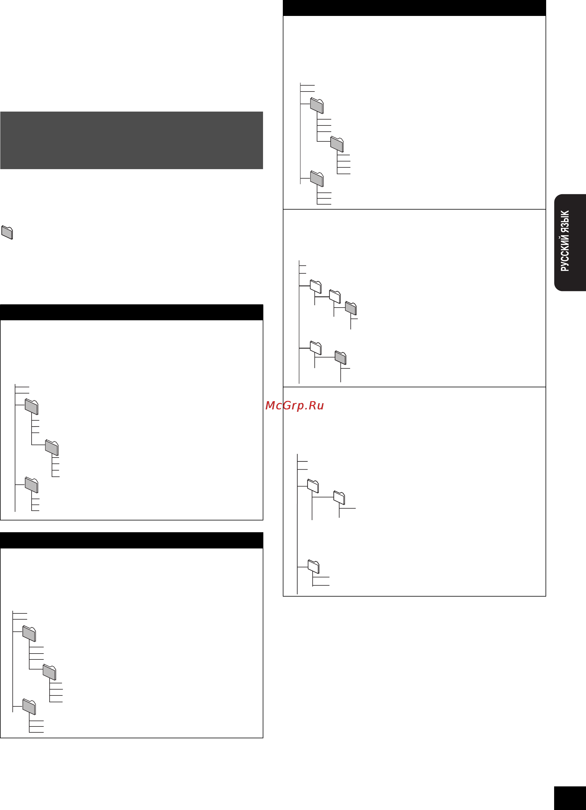 Panasonic DMP-B15 [39/100] Структура папок которая может быть воспроизведена на данном аппарате