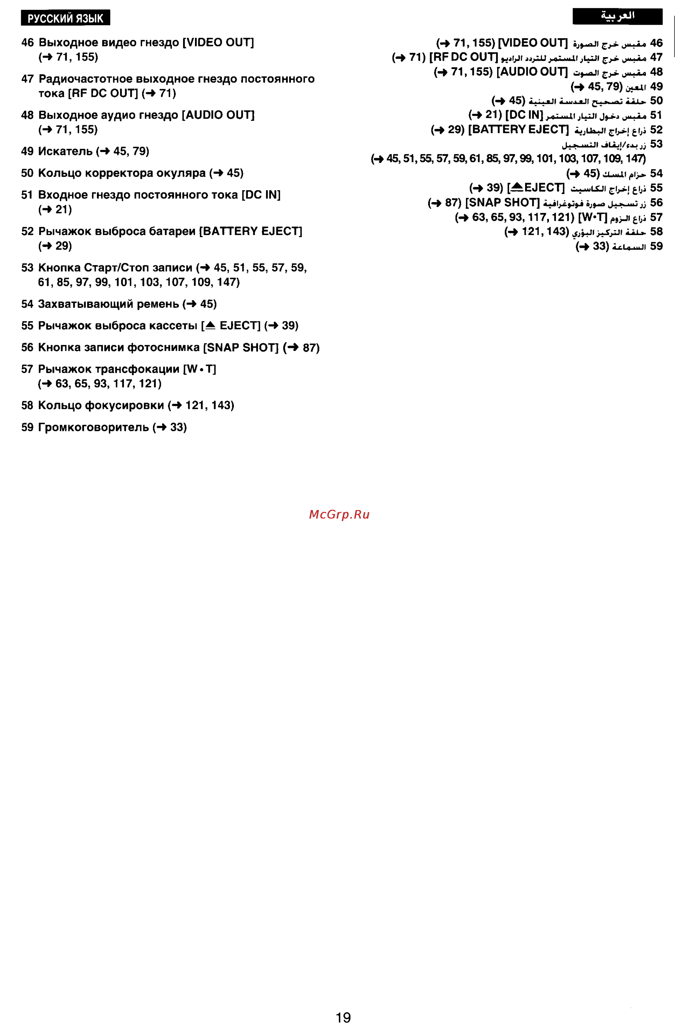 Panasonic NV-VX33EN Инструкция по эксплуатации онлайн [15/170] 17466