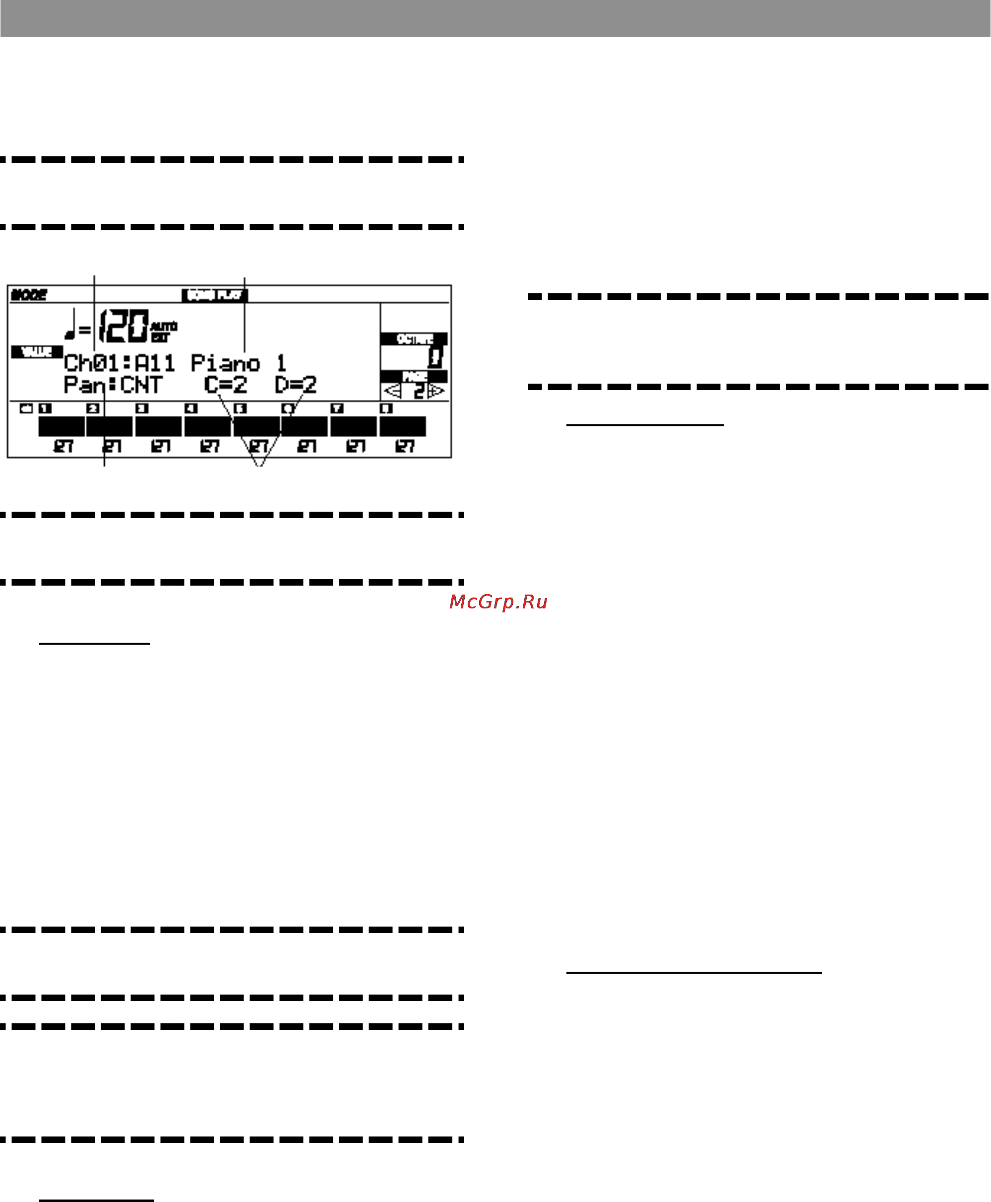 Korg i40M [109/222] Страница 2 настройки канала