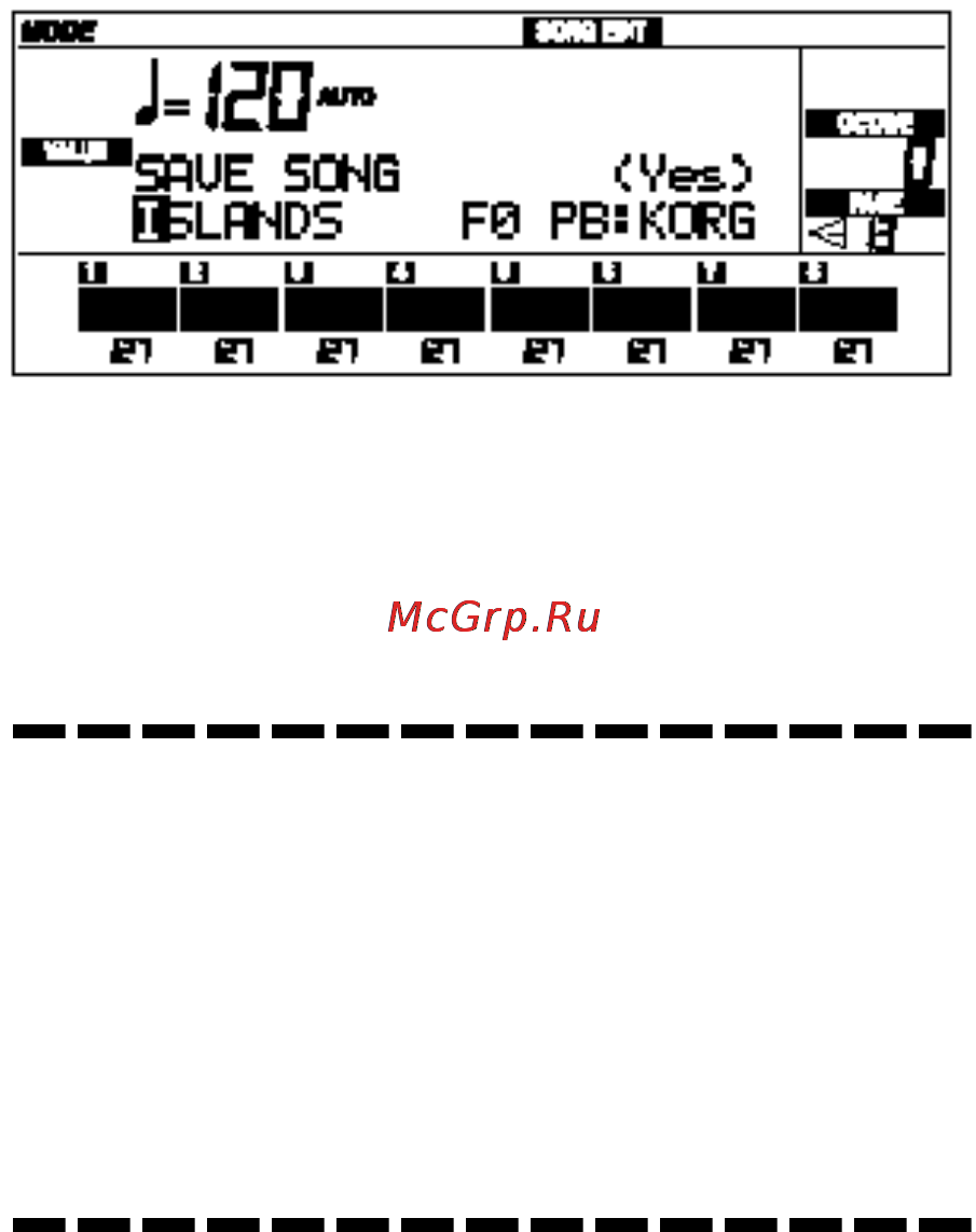 Korg i40M [35/222] Сохранение сонга в виде стандартного midi файла smf