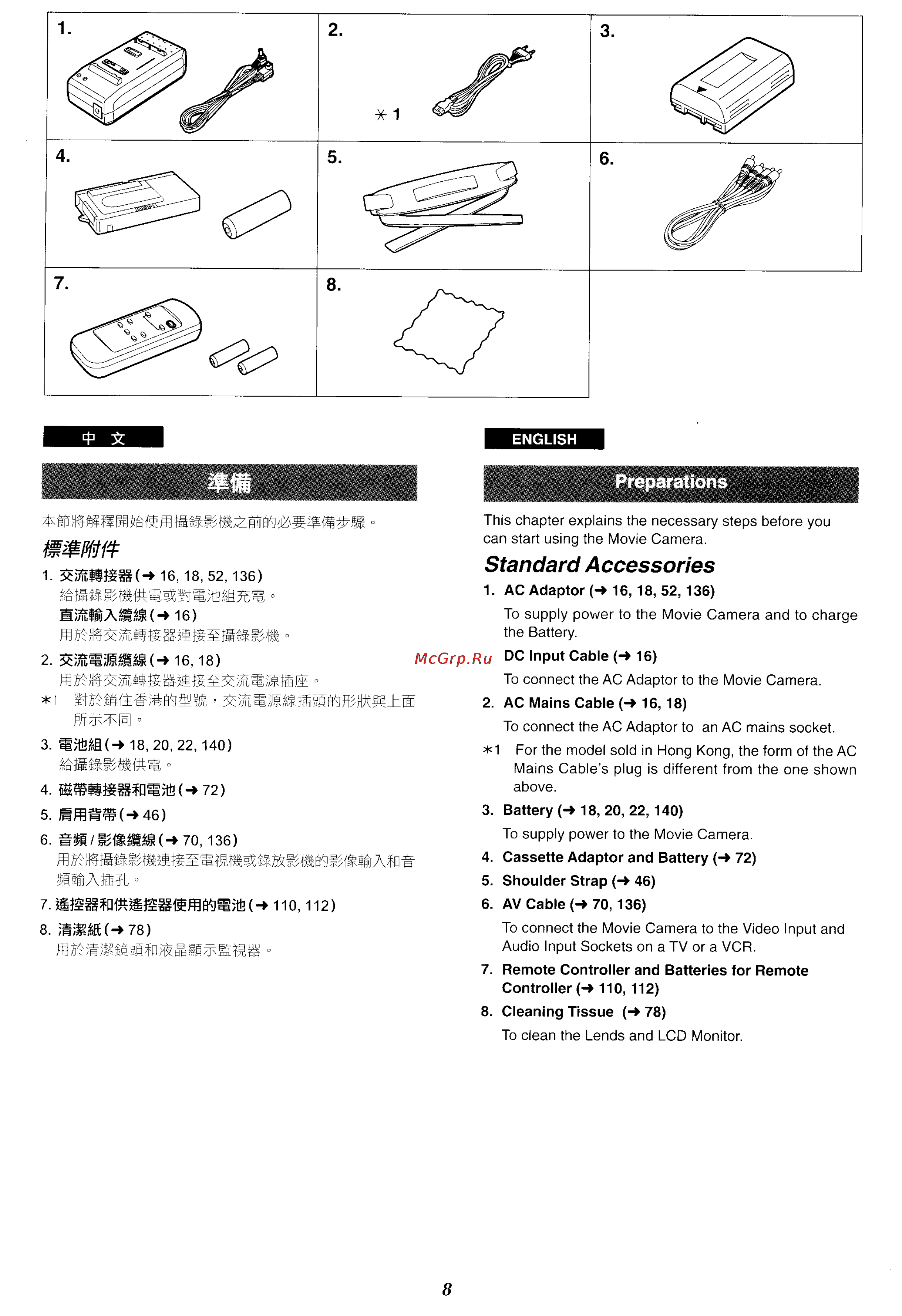Panasonic NV-VX27ENH [5/152] Standard accessories