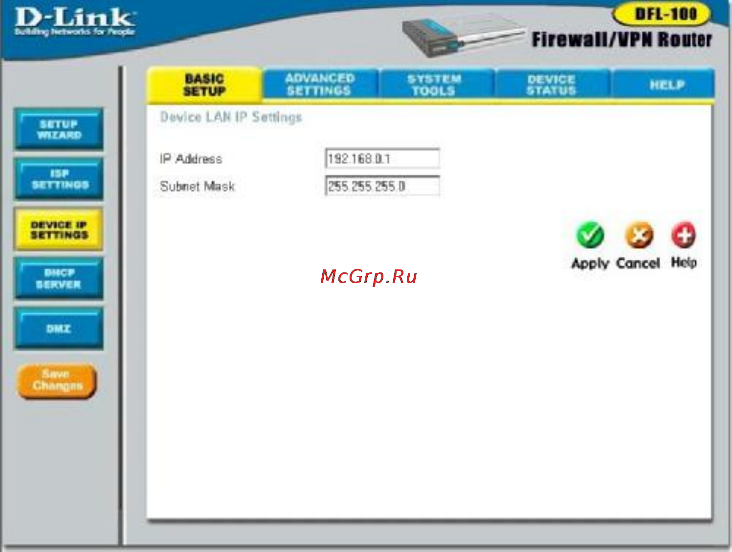 D-Link DFL-100 [25/97] Device ip settings