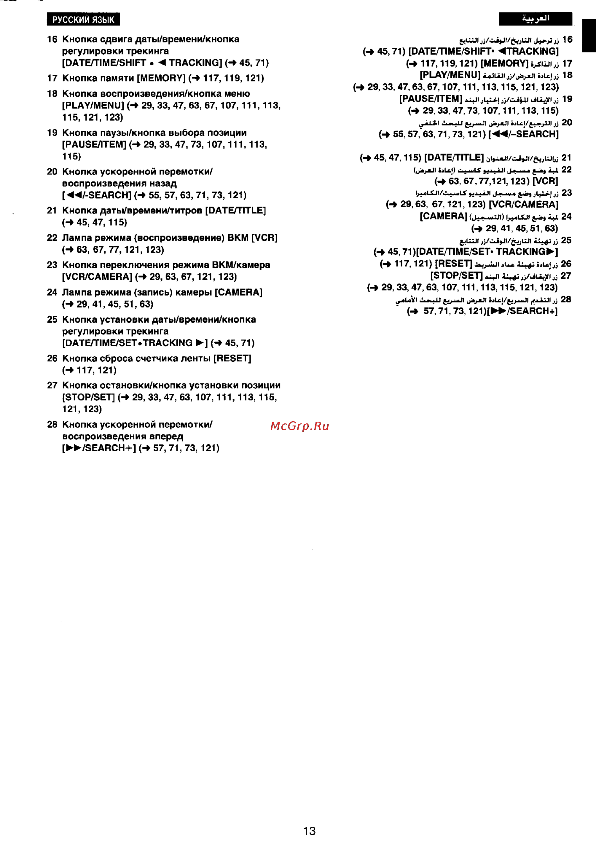 Panasonic NV-VX22EN [10/137] Русский язык