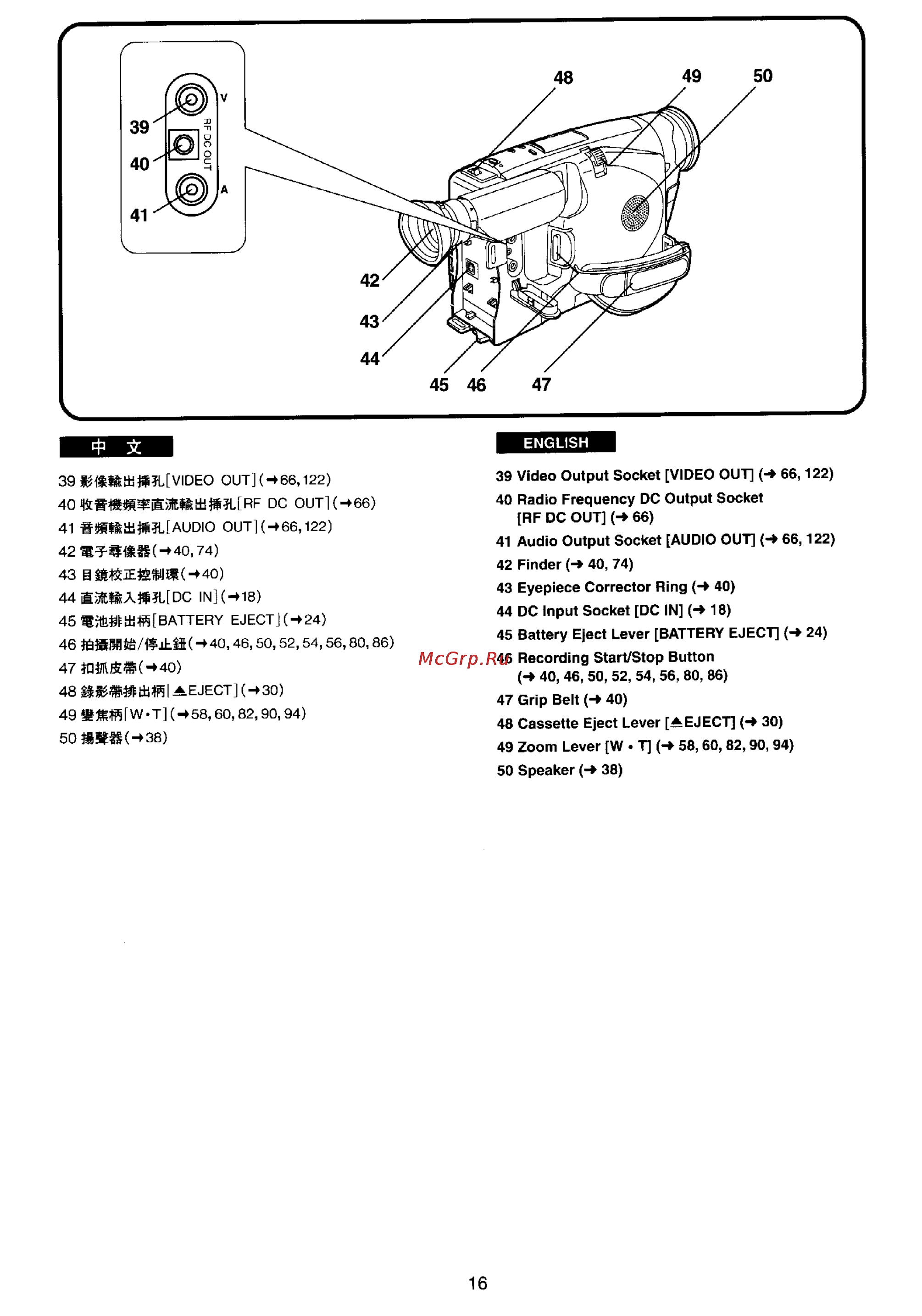 Panasonic NV-VX22EN [13/137] 0 1e w mo