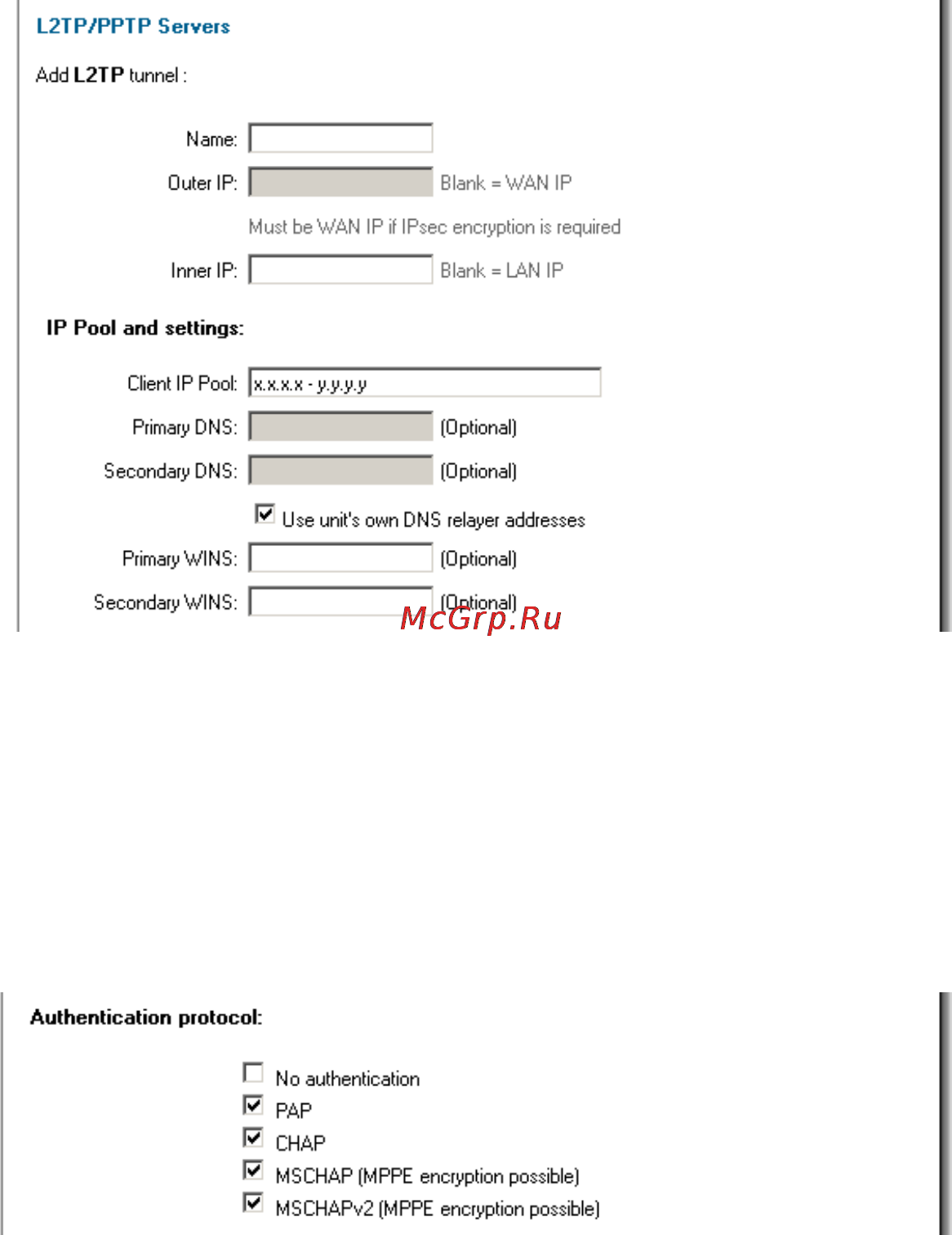 D-Link DFL-200 [46/133] L2tp pptp servers