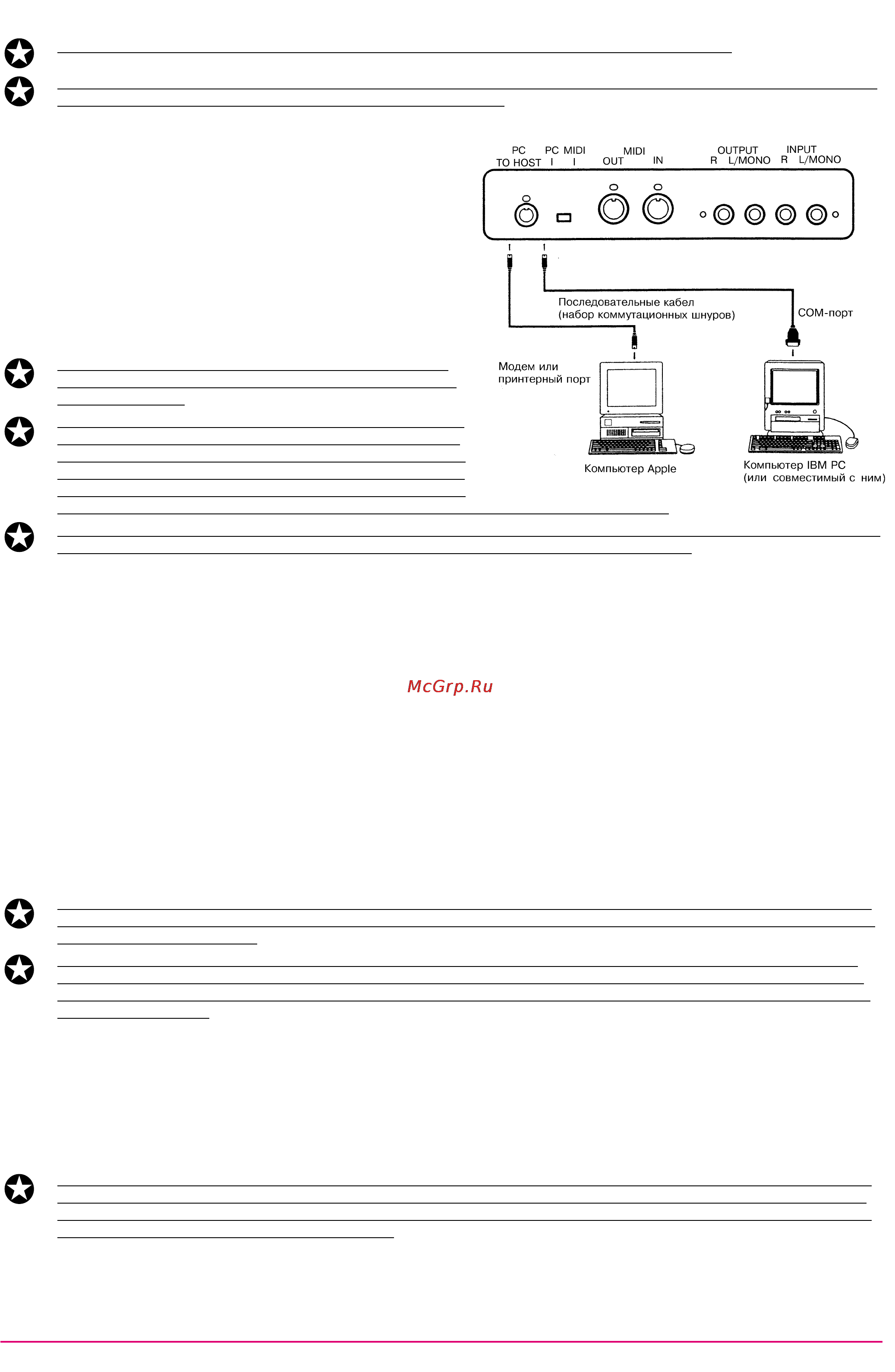 Korg EC510 [15/20] Коммутация с компьютером