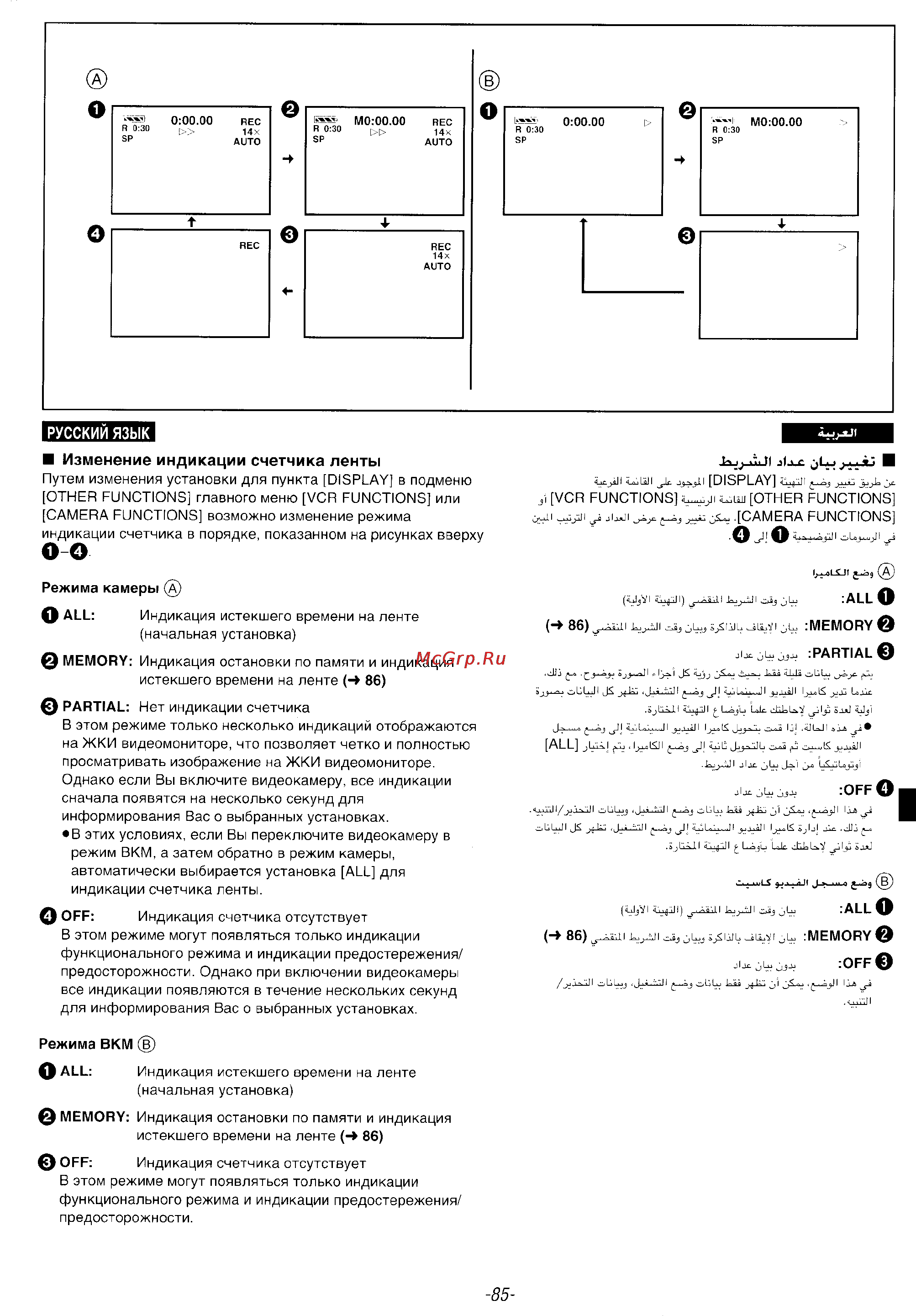 Panasonic NV-VS5EN Инструкция по эксплуатации онлайн [85/107] 17529