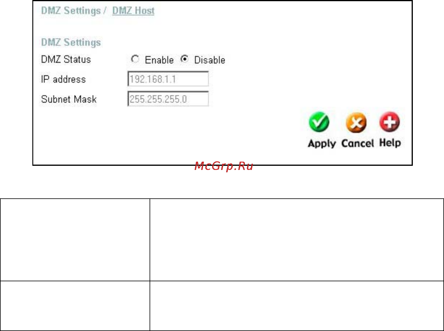 D-Link DFL-600 [33/113] Dmz settings