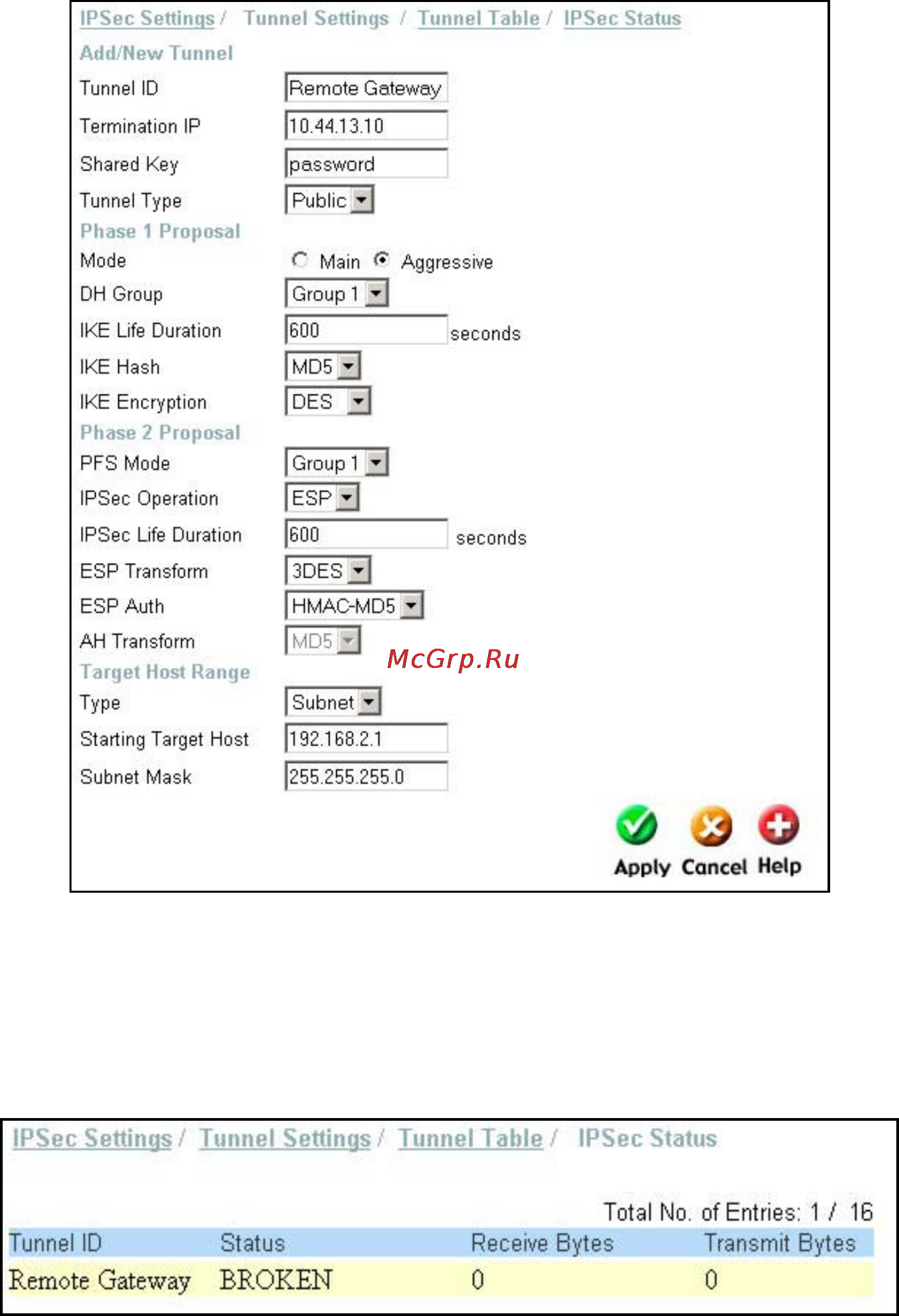 D-Link DFL-600 [71/113] Ipsec status