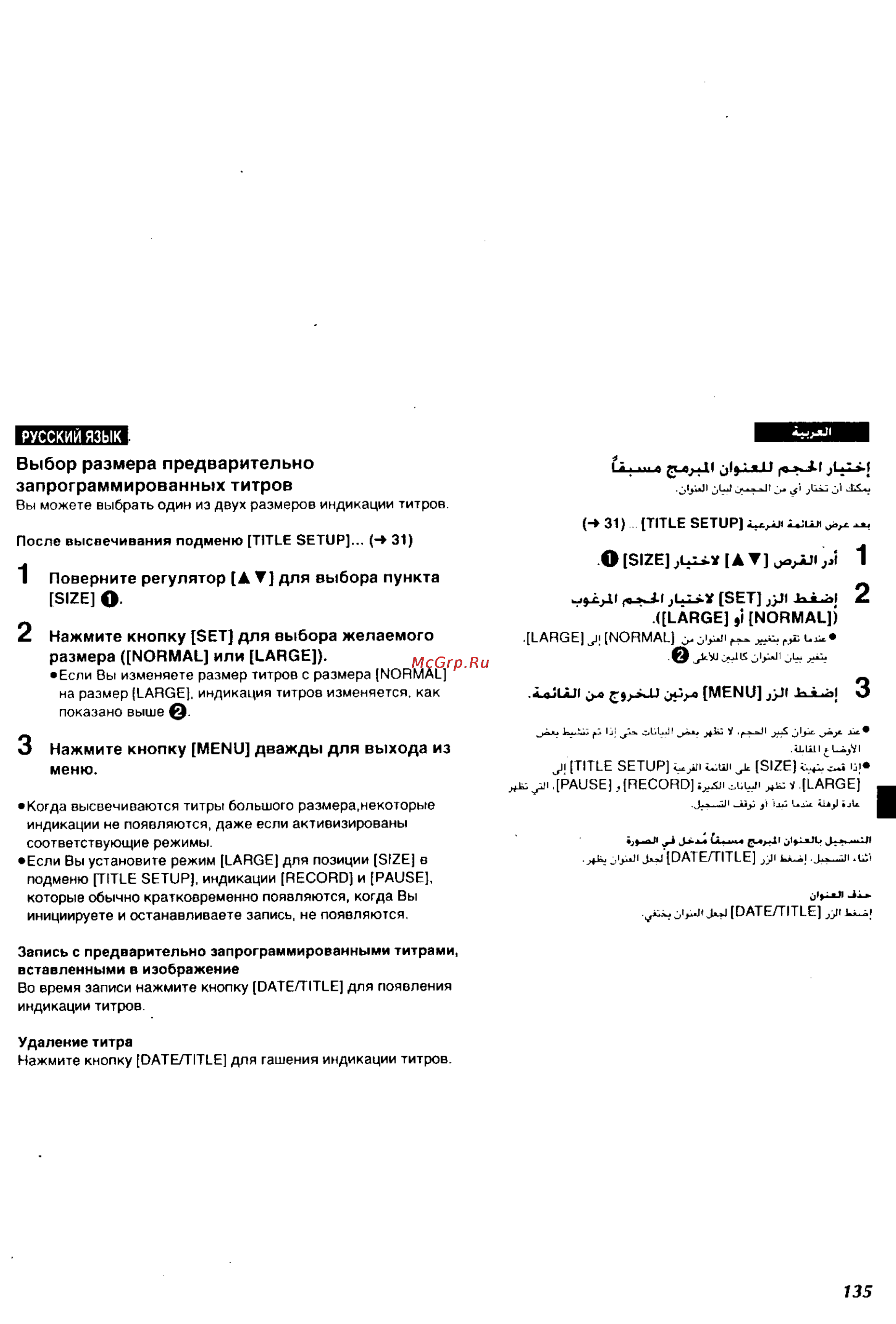 Panasonic NV-VS3EN [127/161] Large normal