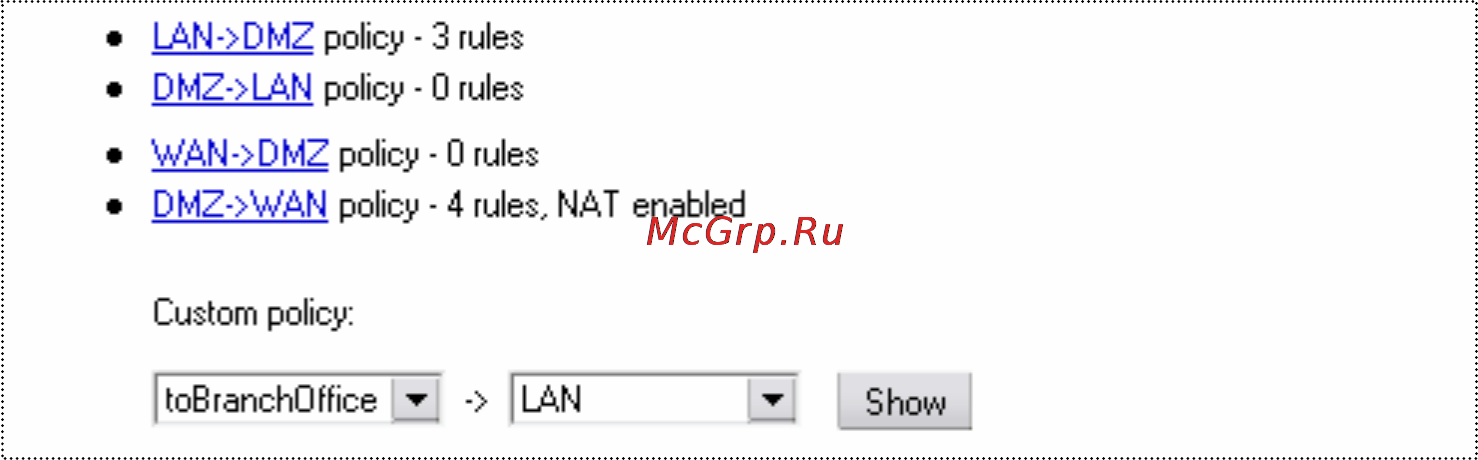 D-Link DFL-700 [104/131] Settings for main office