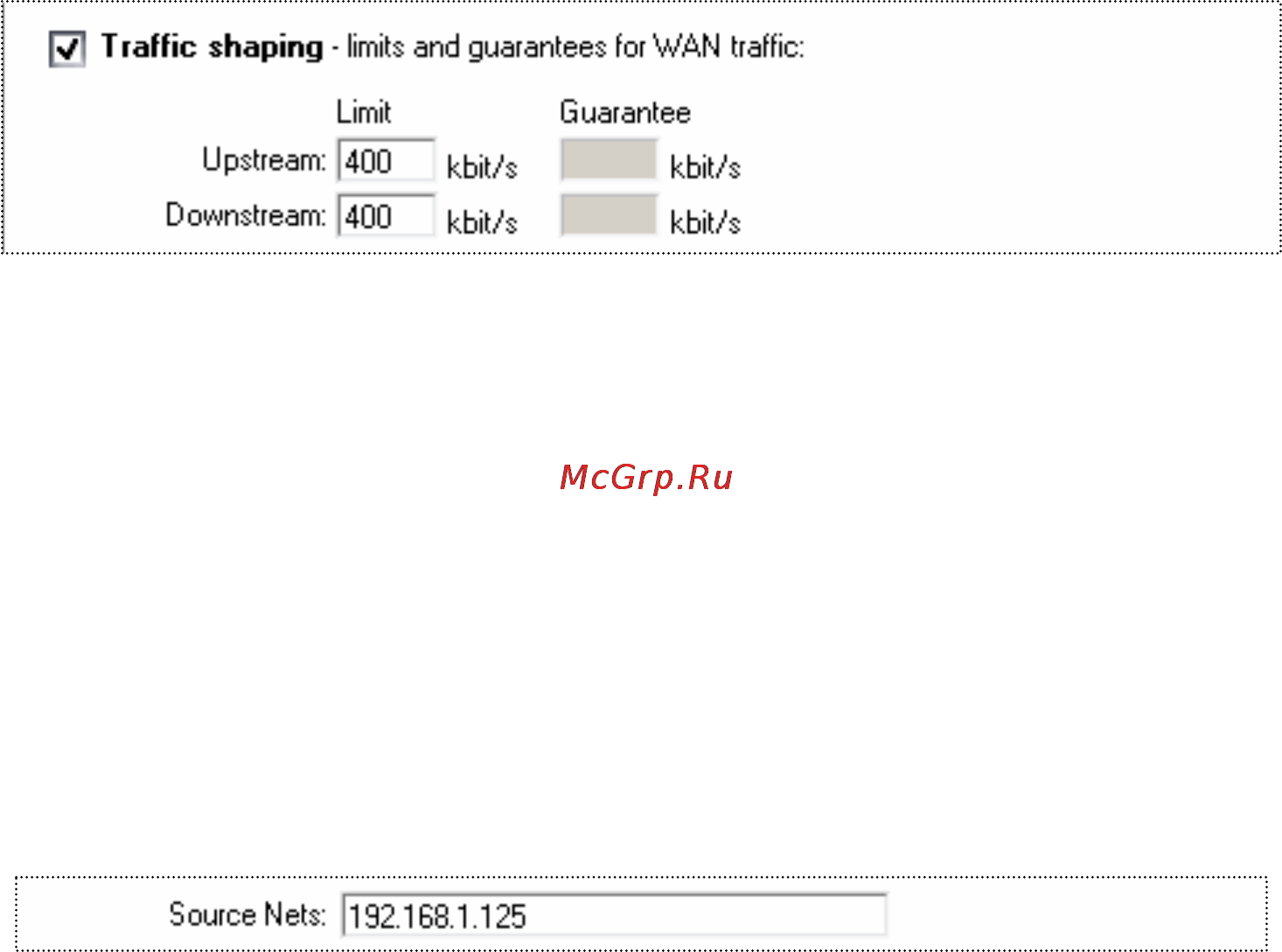 D-Link DFL-700 [126/131] Traffic shaping