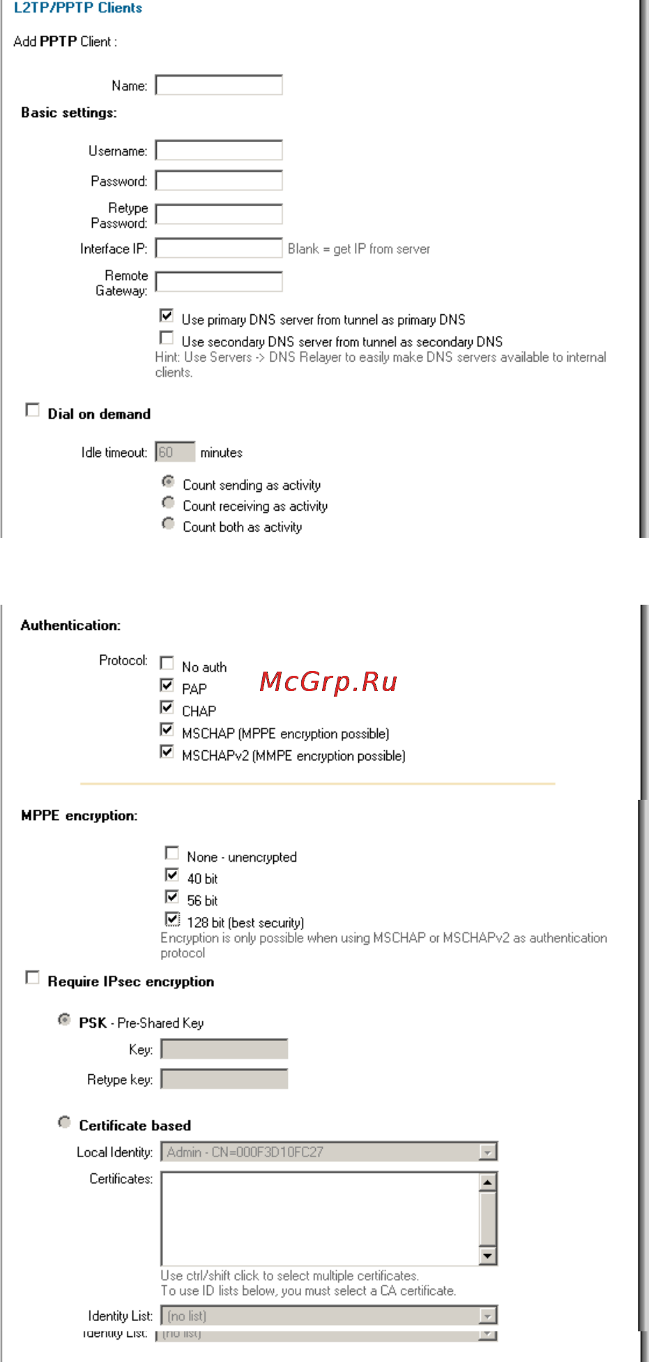 D-Link DFL-700 [50/131] L2tp pptp clients