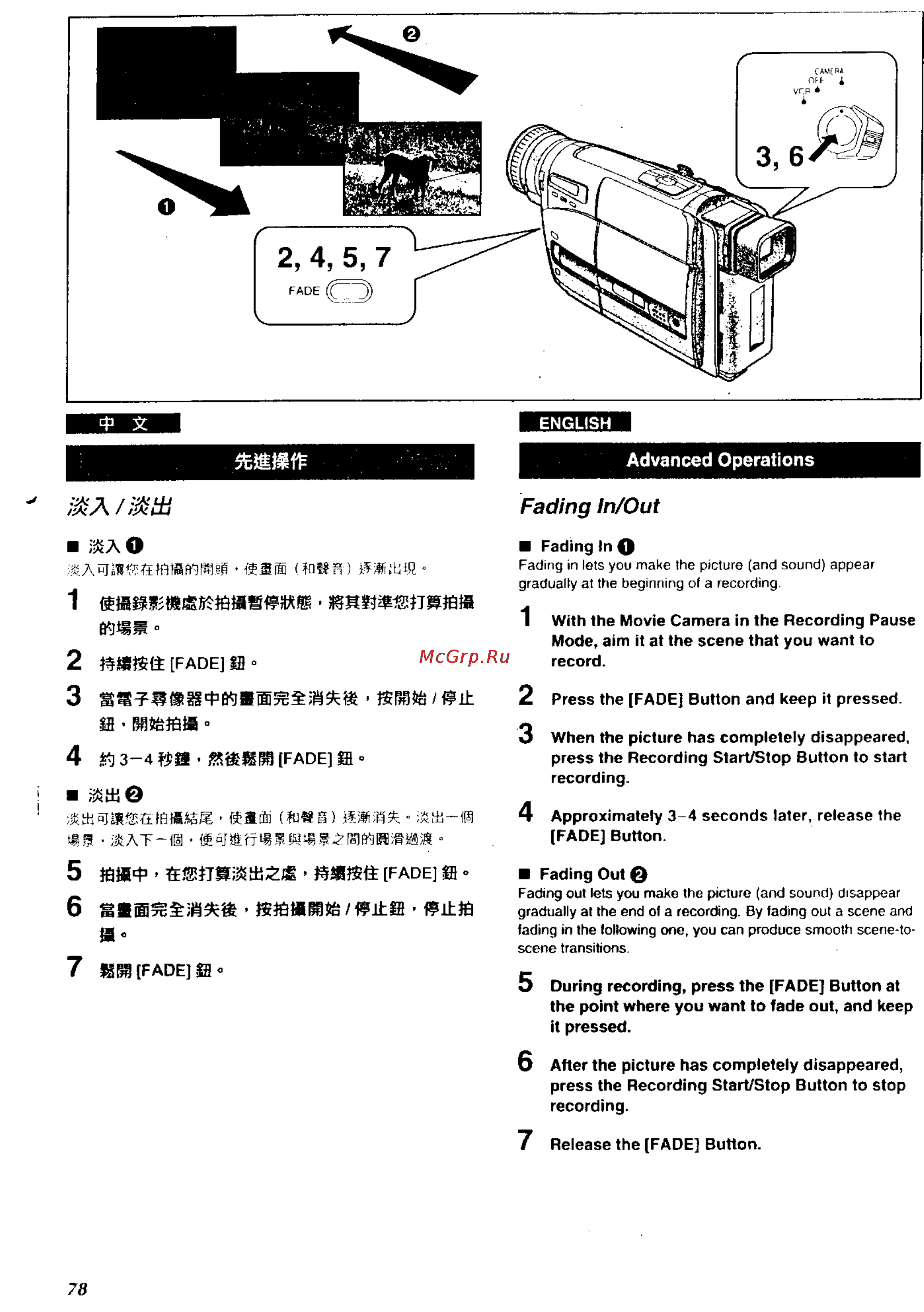 Panasonic NV-RZ1ENC [73/149] Fading in out