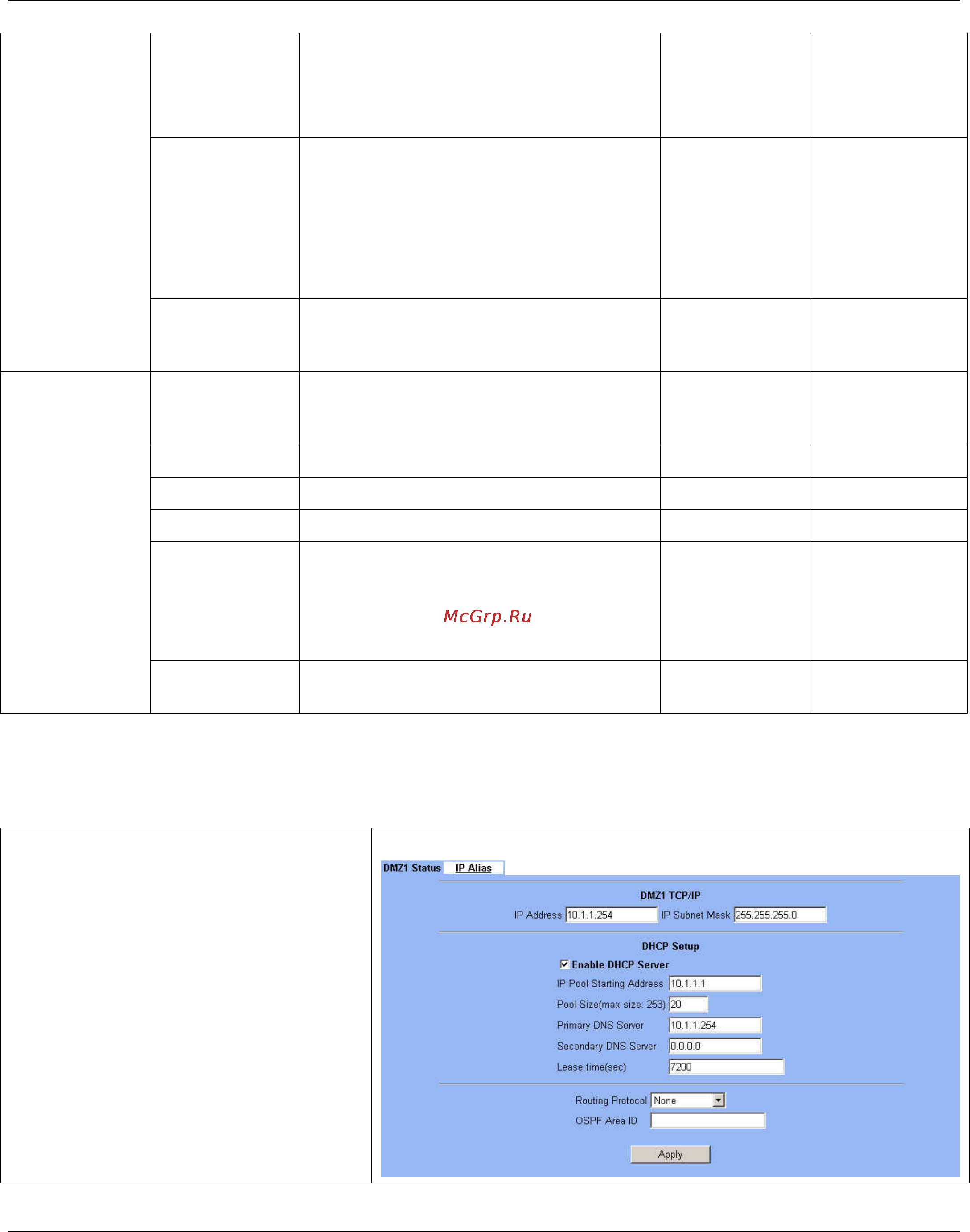 D-Link DFL-1500 [44/271] Setup dmz1 lan1 status