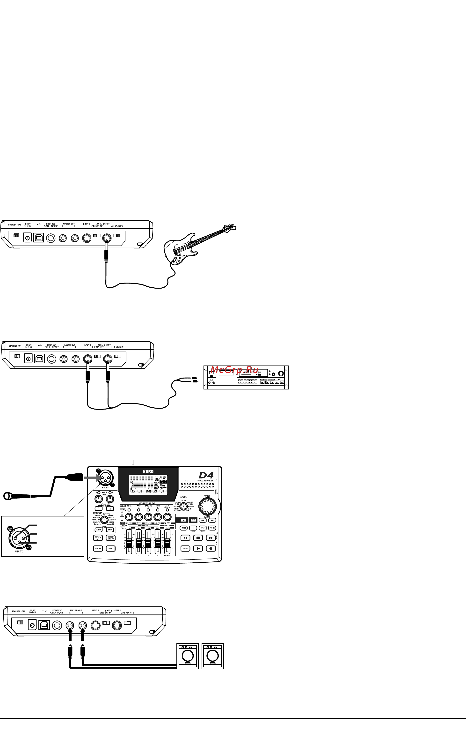 Korg D4 Инструкция по эксплуатации онлайн [14/72] 17571