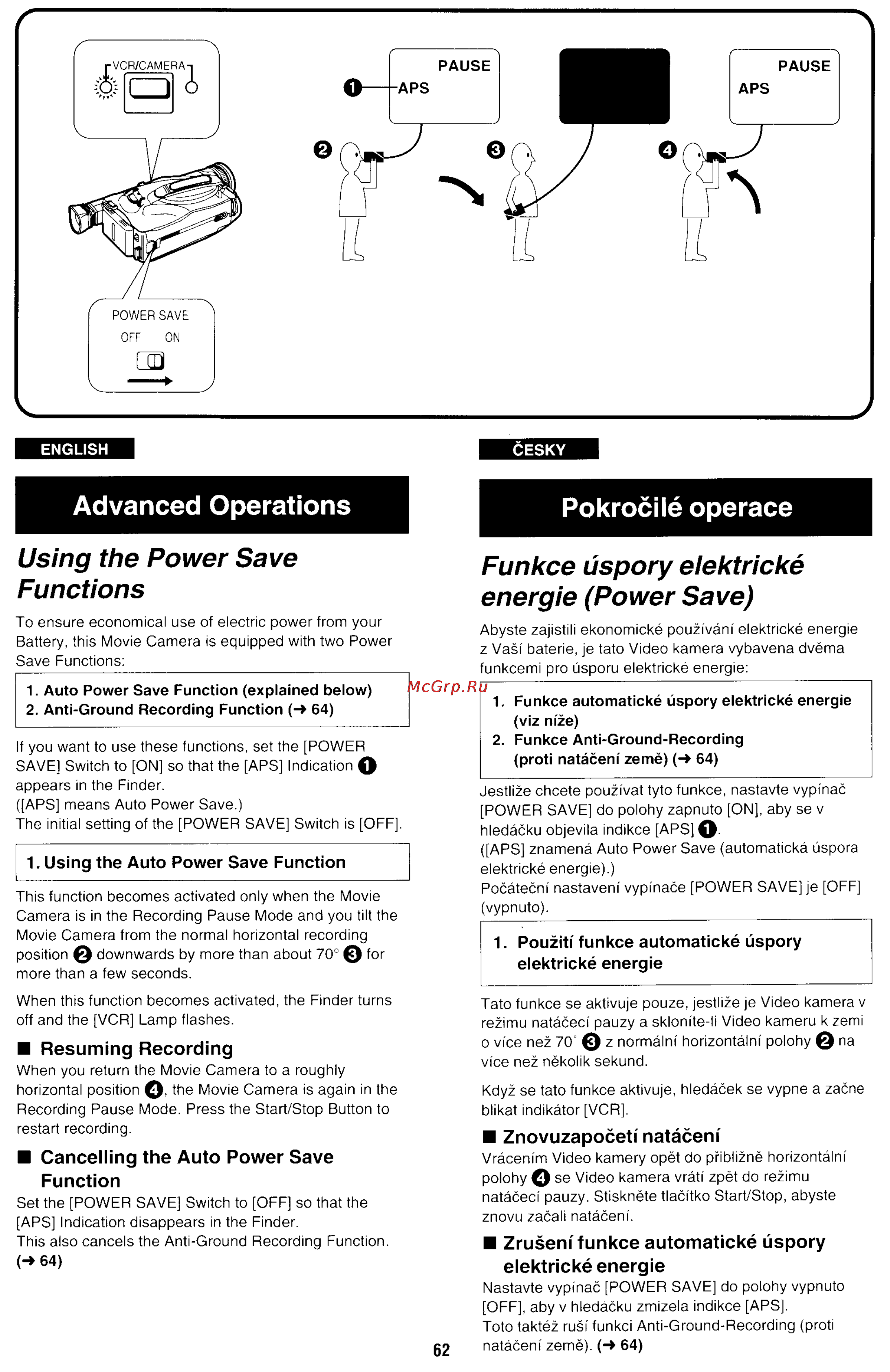 Panasonic NV-RX70EE [59/132] Advanced operations pokrocile operace