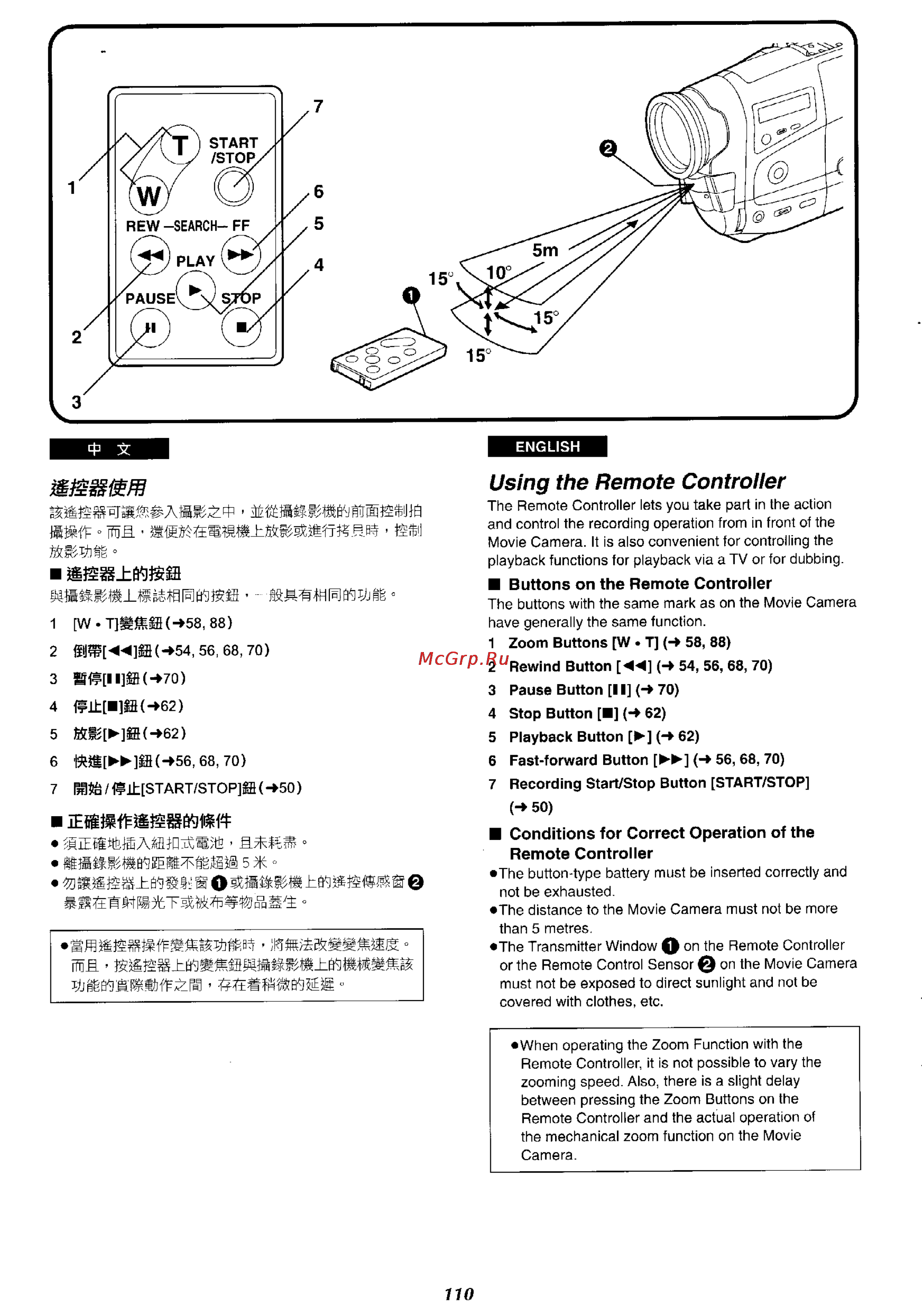Panasonic NV-RX27EN [103/150] Using the remote controller