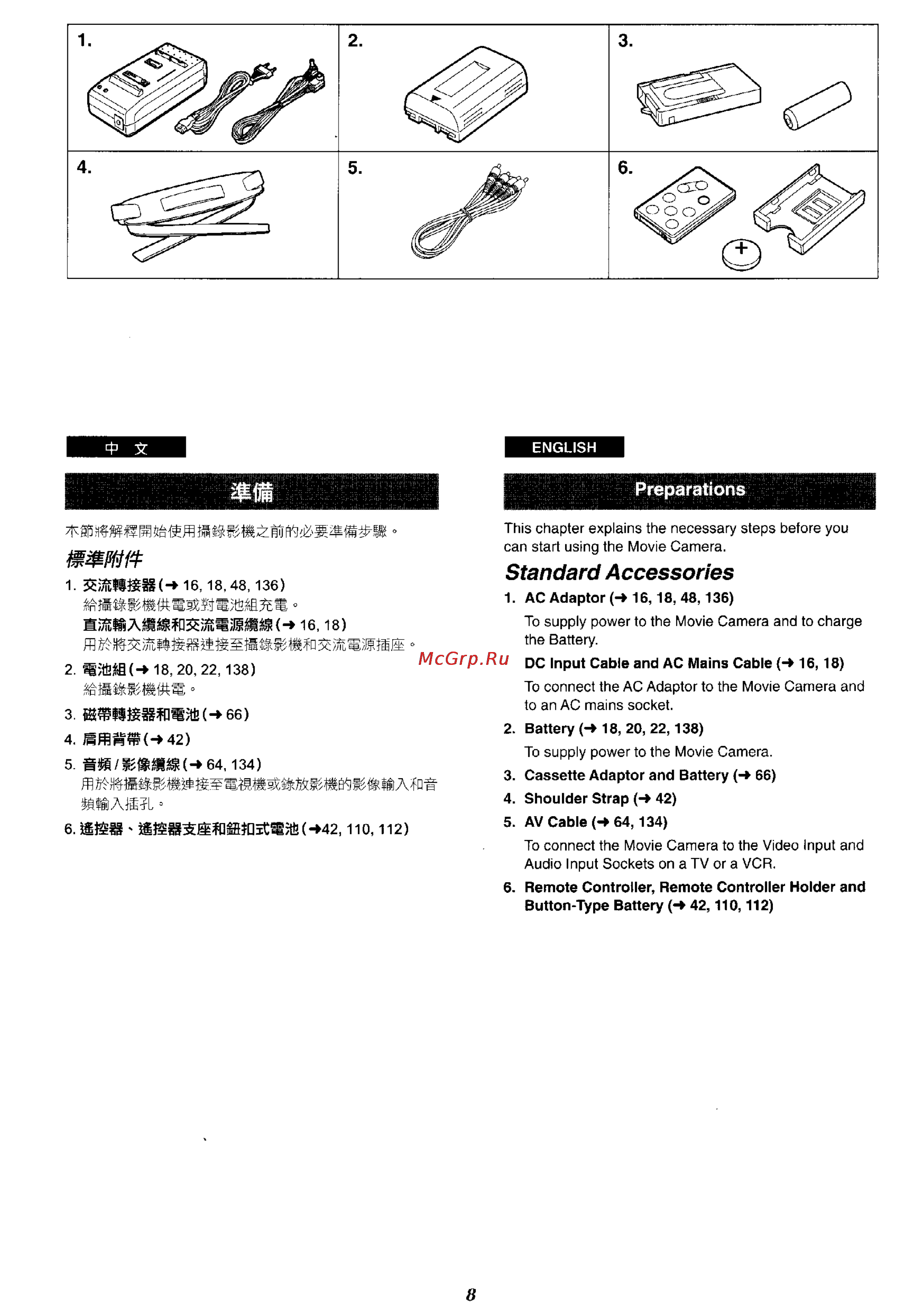 Panasonic NV-RX27EN [5/150] Standard accessories