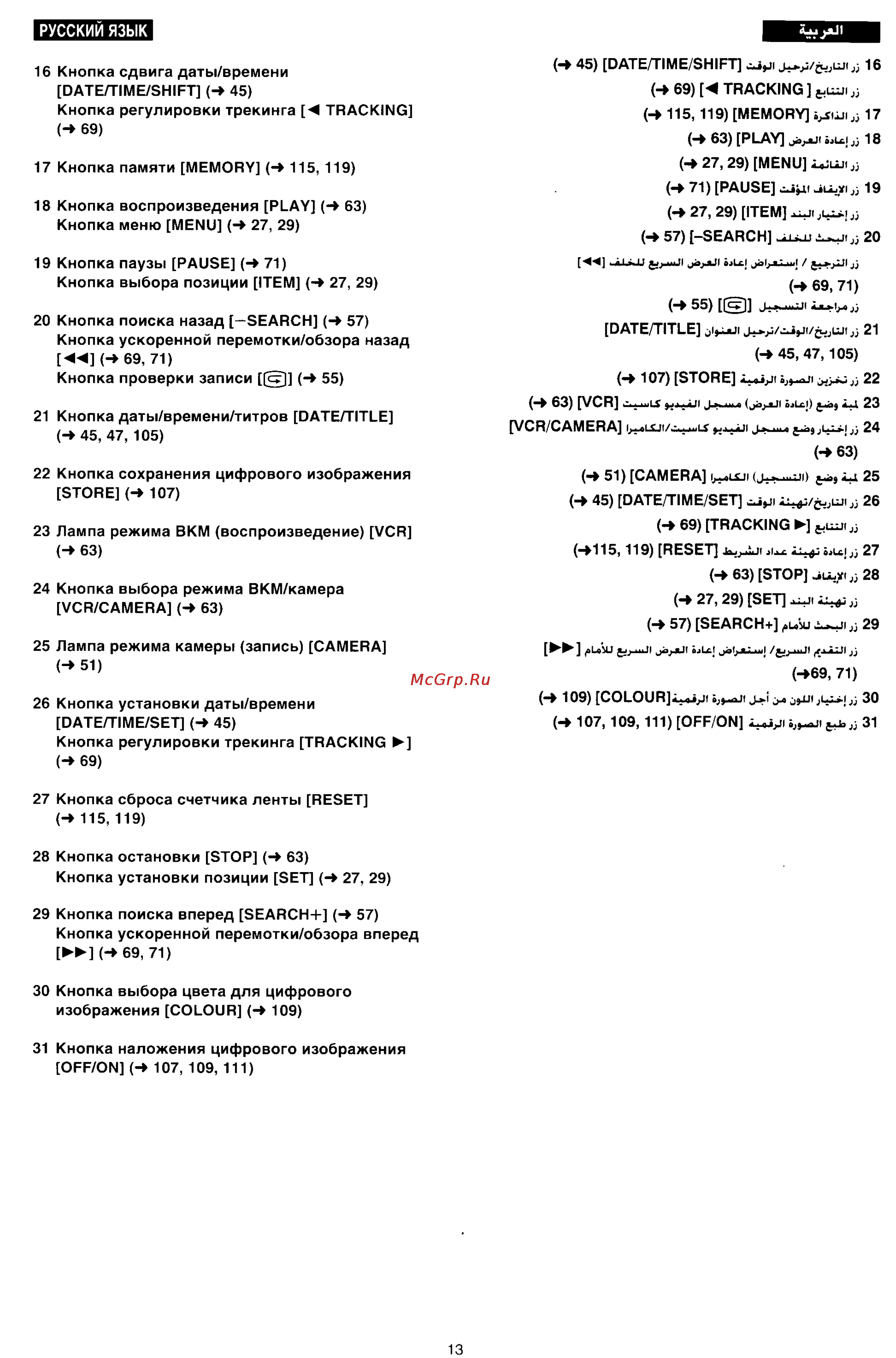 Panasonic NV-RX17ENH Инструкция по эксплуатации онлайн [10/137] 17651