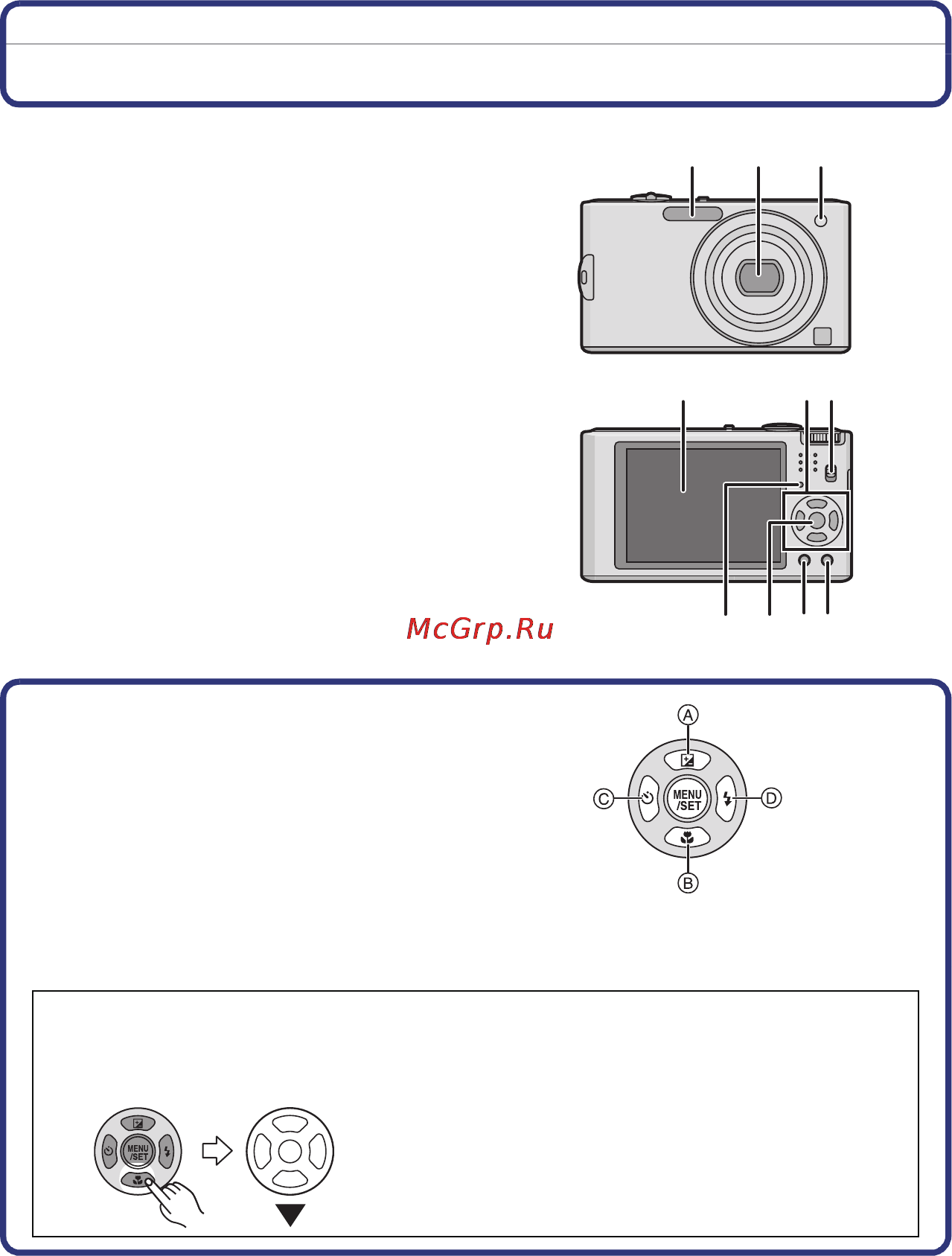 Panasonic RR-US570 [7/171] Названия составных частей