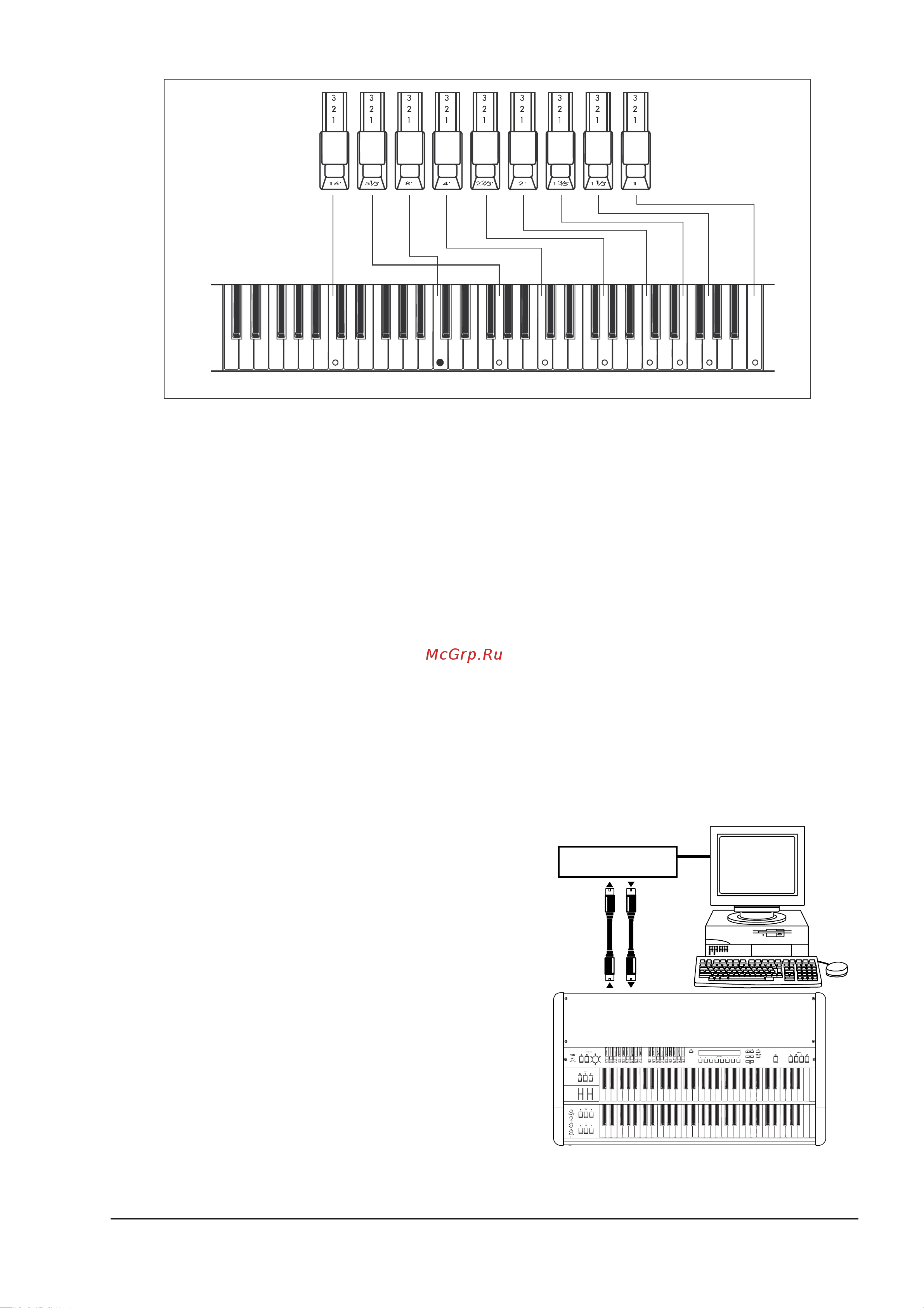Korg BX-3 [47/61] Использование midi