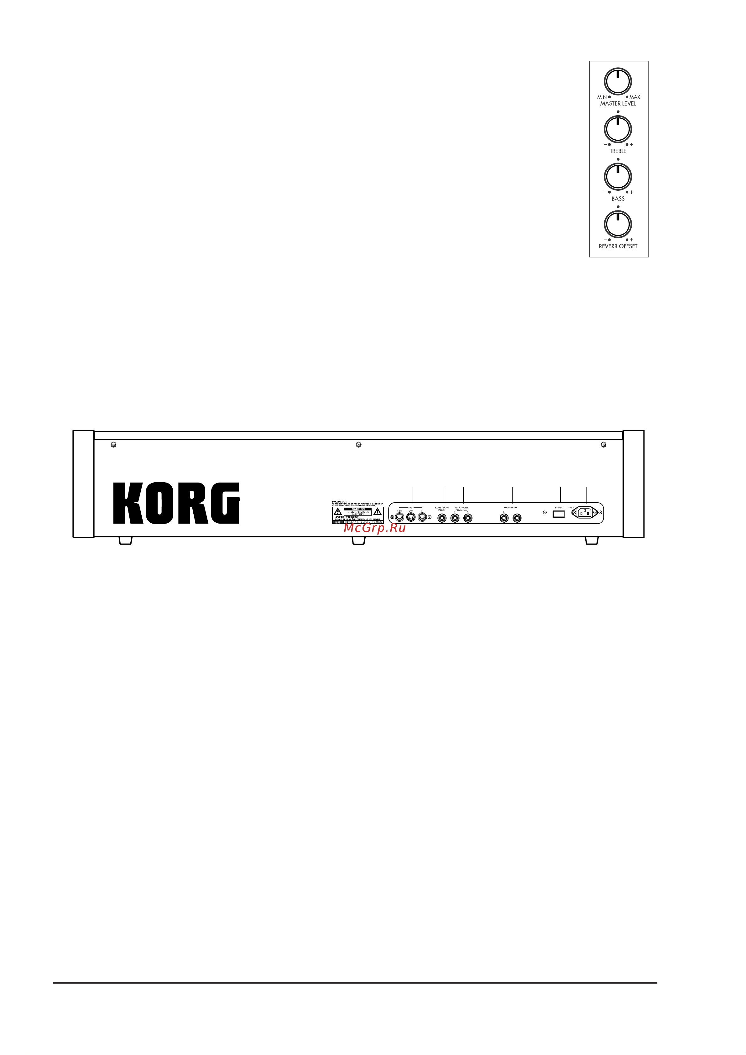Korg BX-3 [8/61] Тыльная панель
