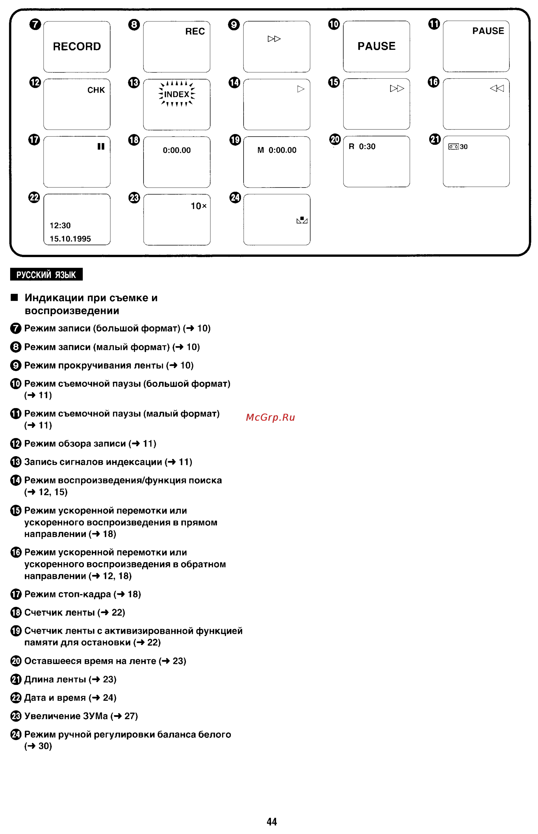 Panasonic NV-R11E [44/49] Воспроизведении
