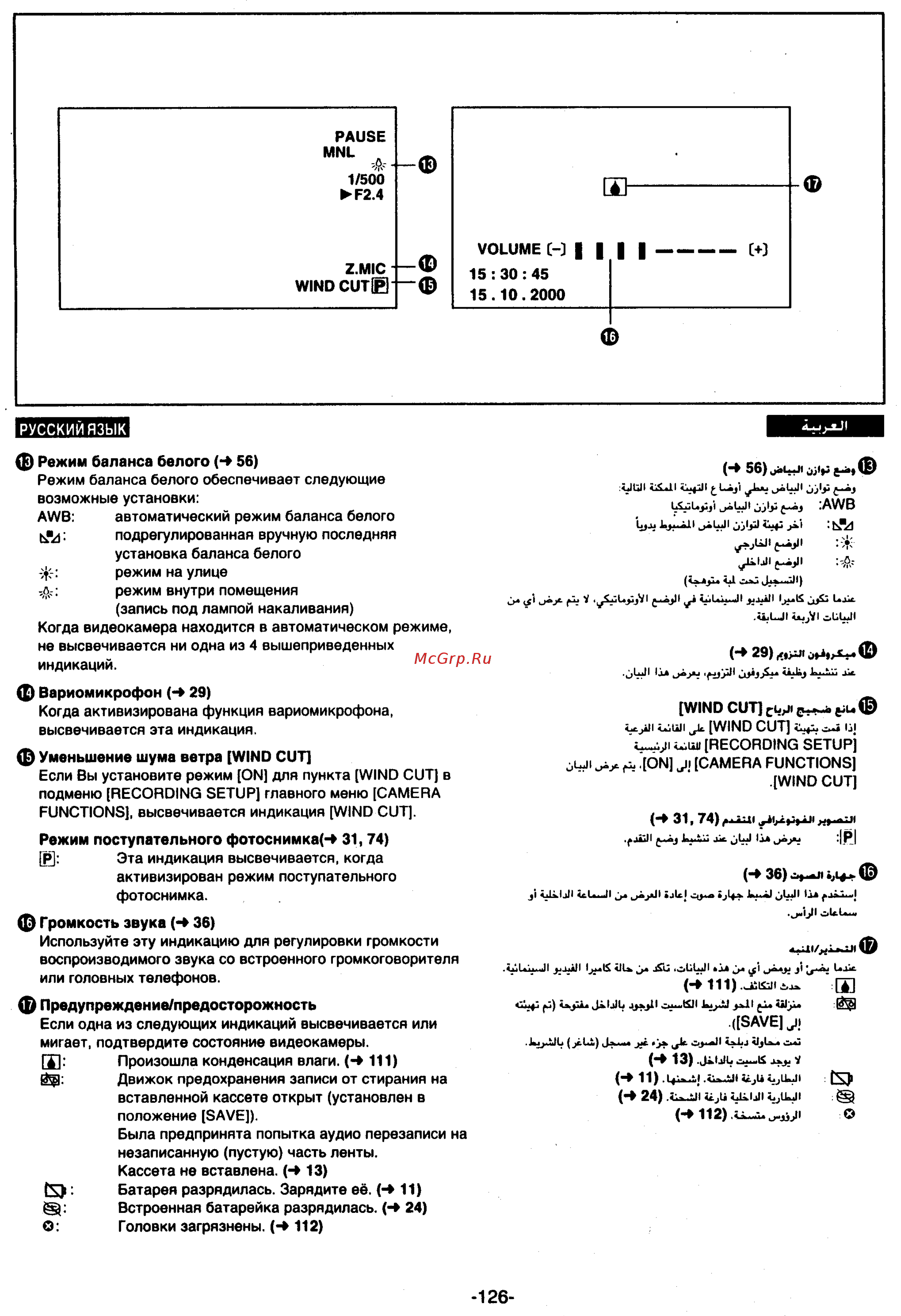Panasonic NV-MX7DEN [126/139] Ф 31 74