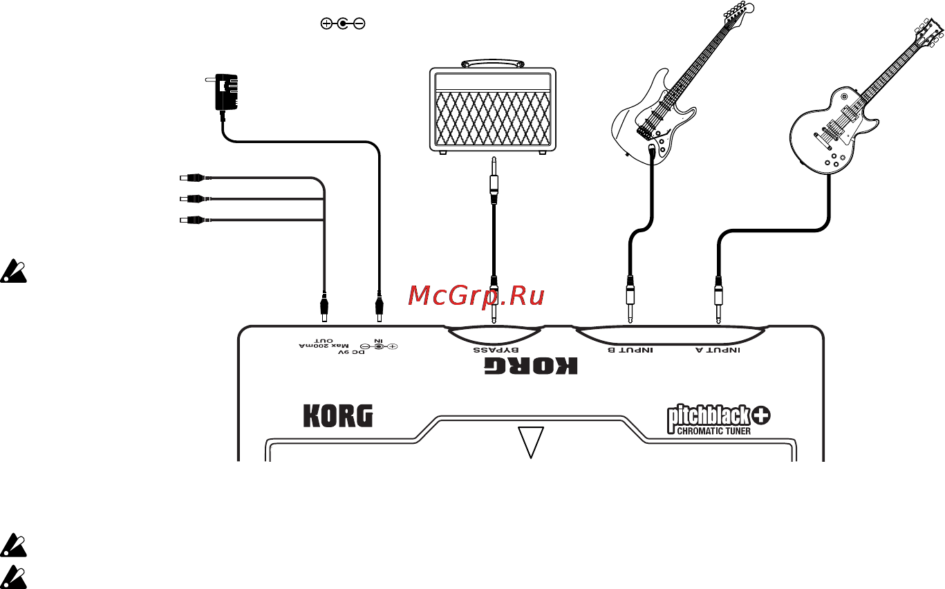Korg PitchBlack+ [8/24] Installing the battery