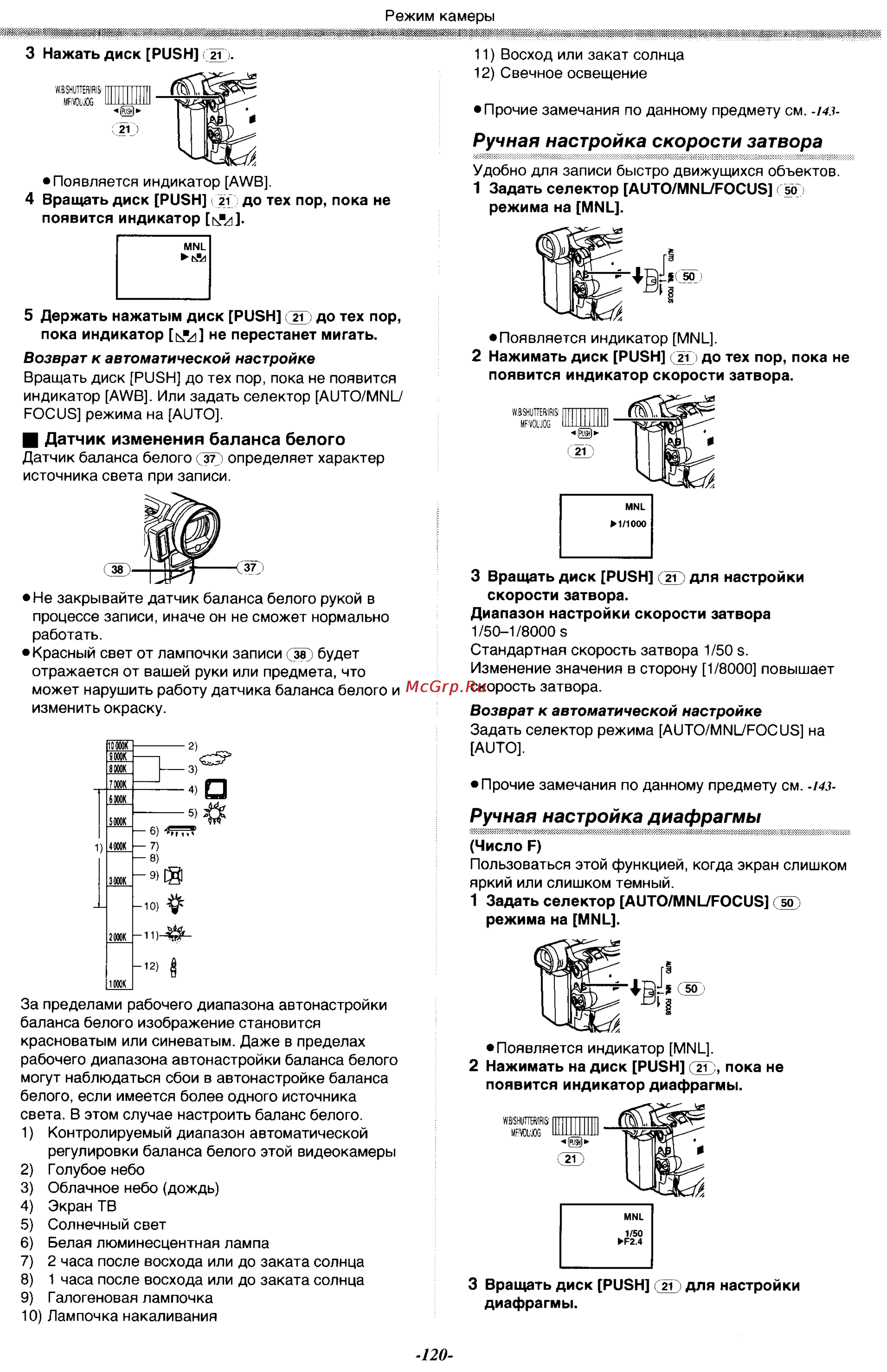 Panasonic NV-GX7EN [20/55] Ручная настройка диафрагмы
