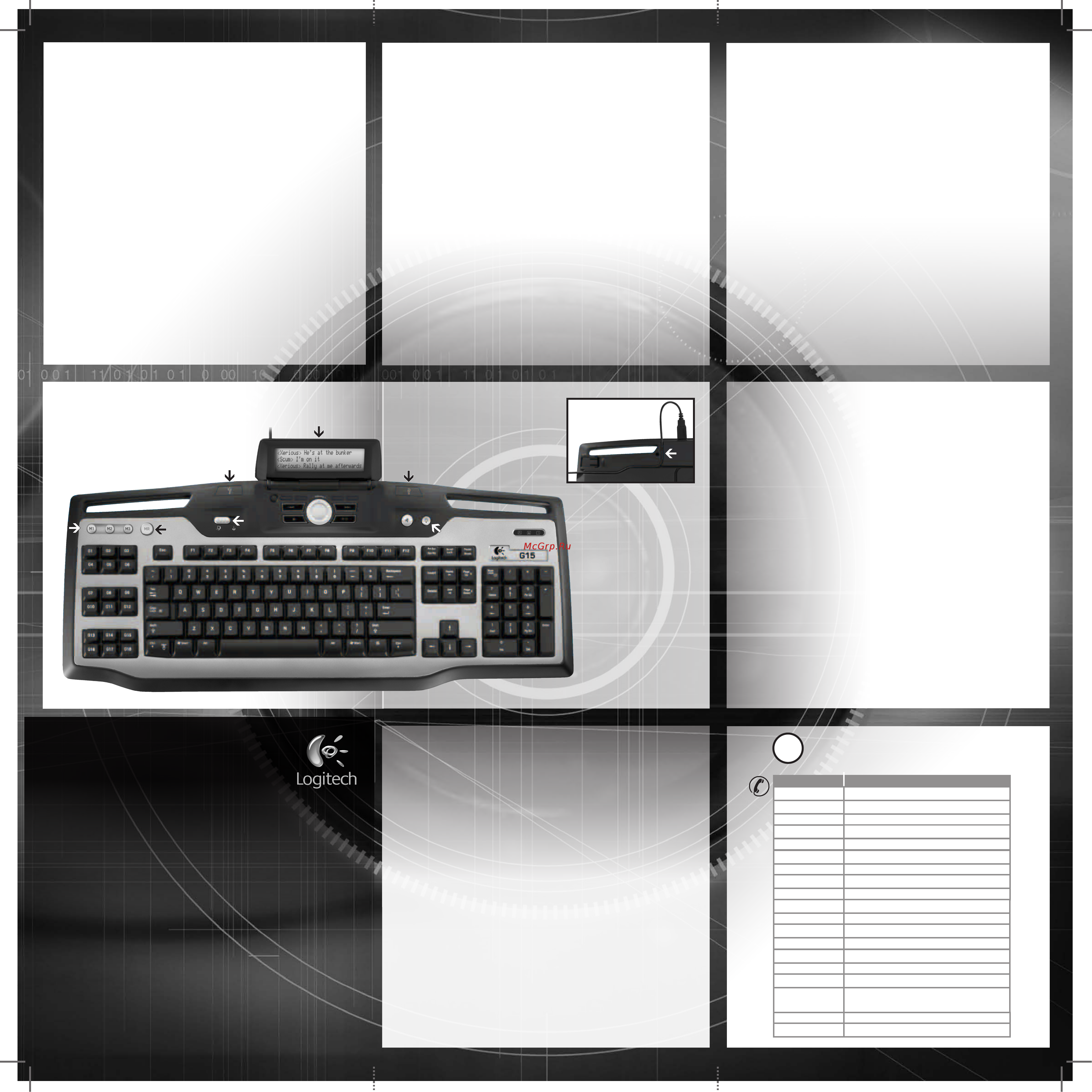 Logitech (967929) G11 [2/2] G15 gaming keyboard back pdf