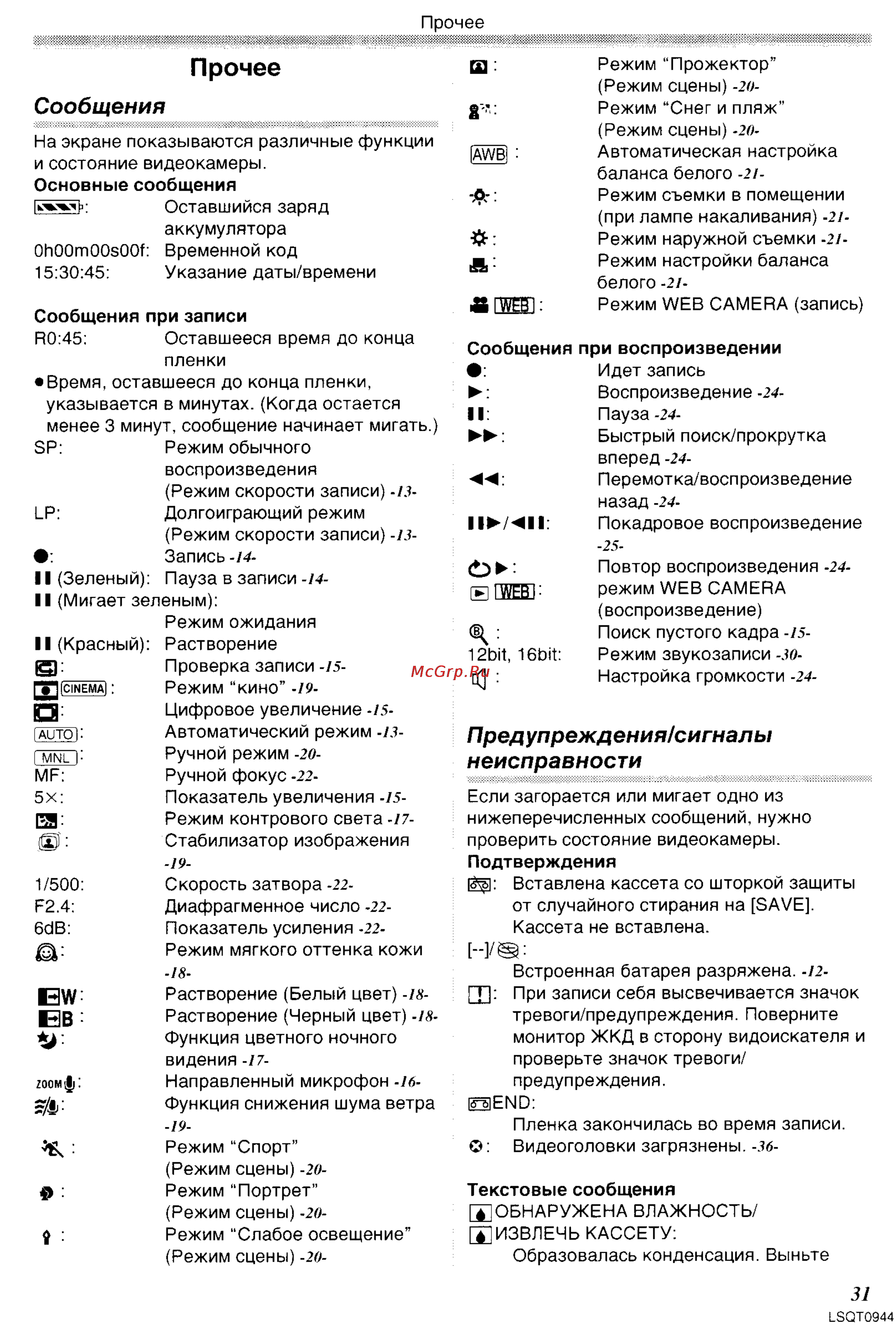 Panasonic NV-GS6EE [31/42] Прочее