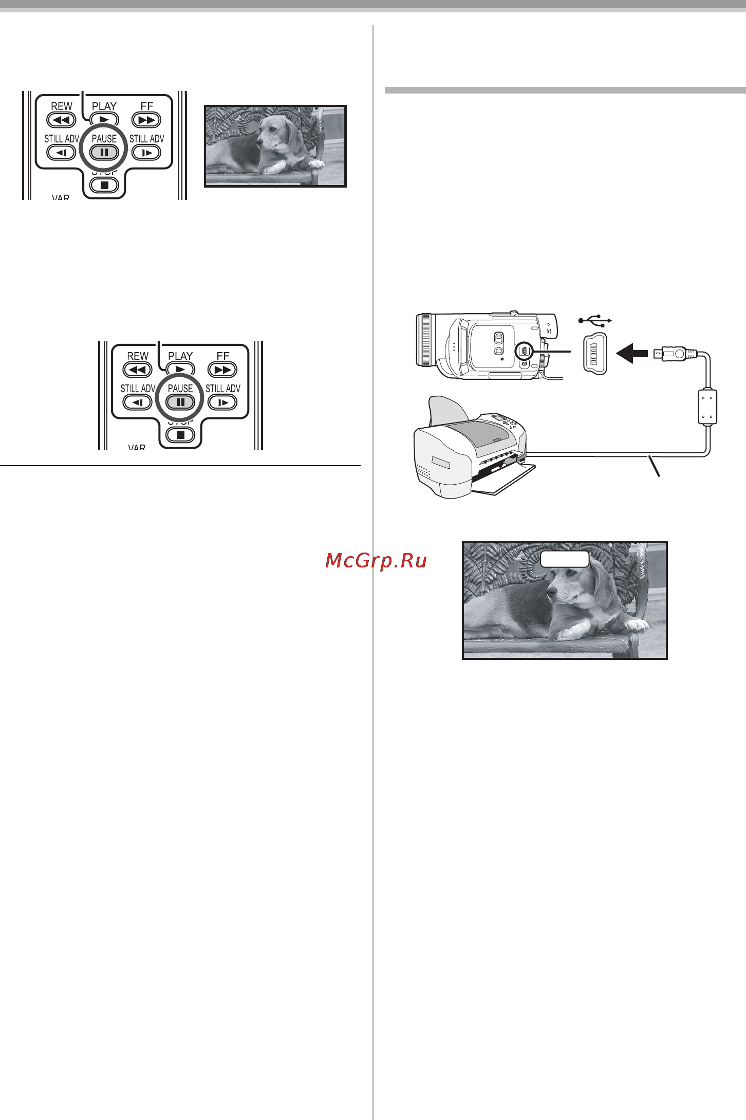 Panasonic NV-GS500 [126/148] Друк знімків шляхом прямого підключення до принтера pictbridge