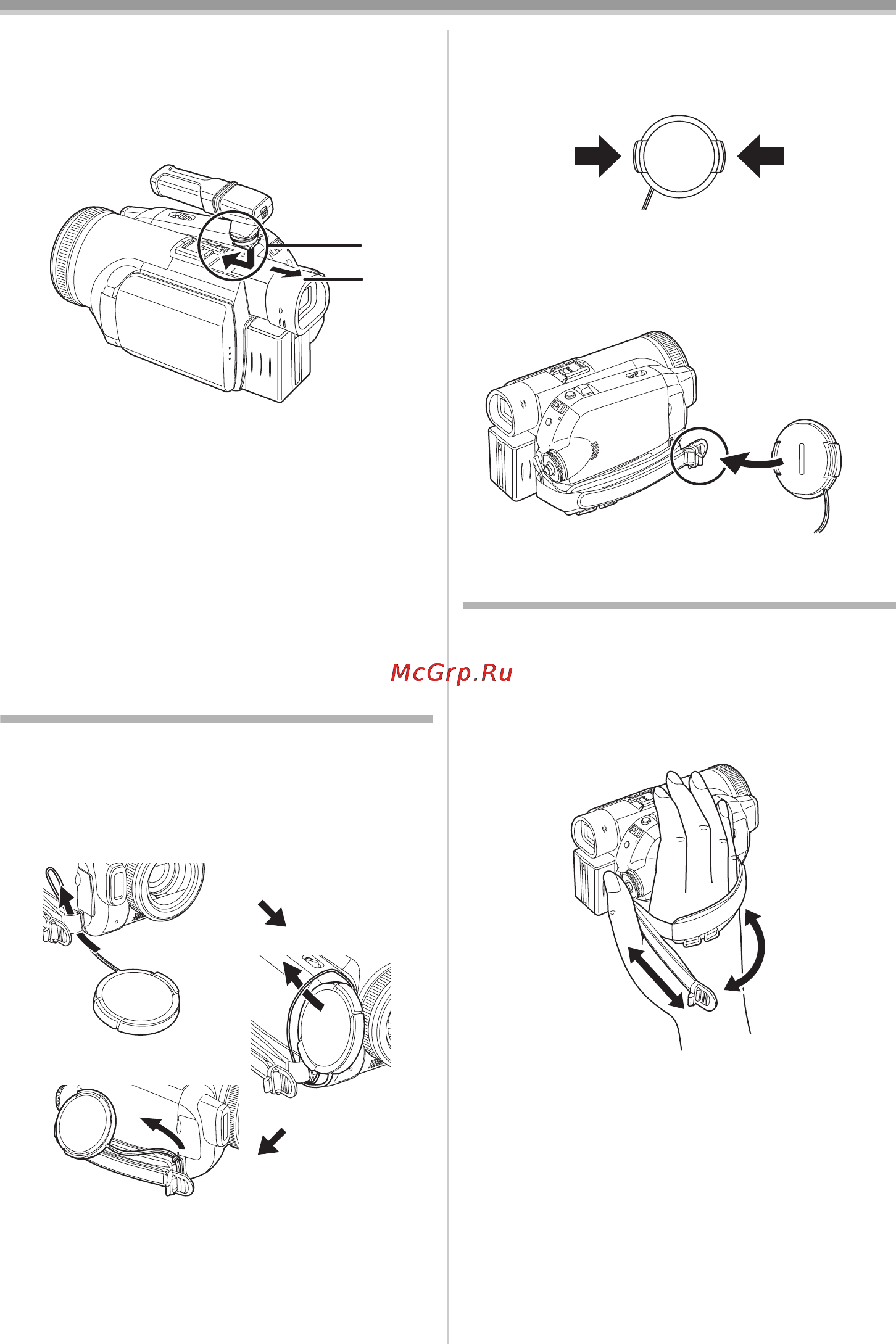Panasonic NV-GS500 [81/148] Закріплення кришки об єктива