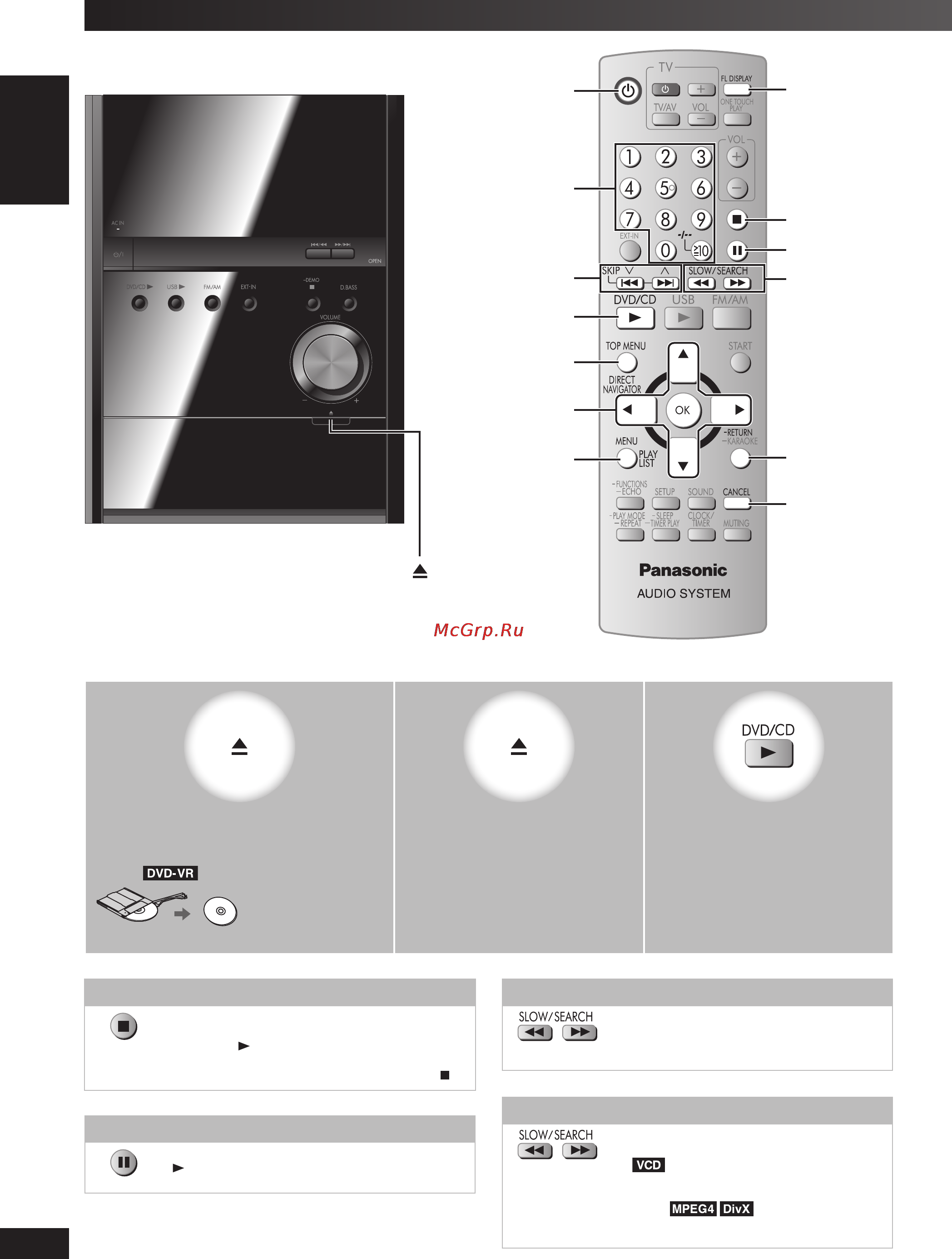 Panasonic SC-PM86D EE-K Инструкция по эксплуатации онлайн [12/72] 17847