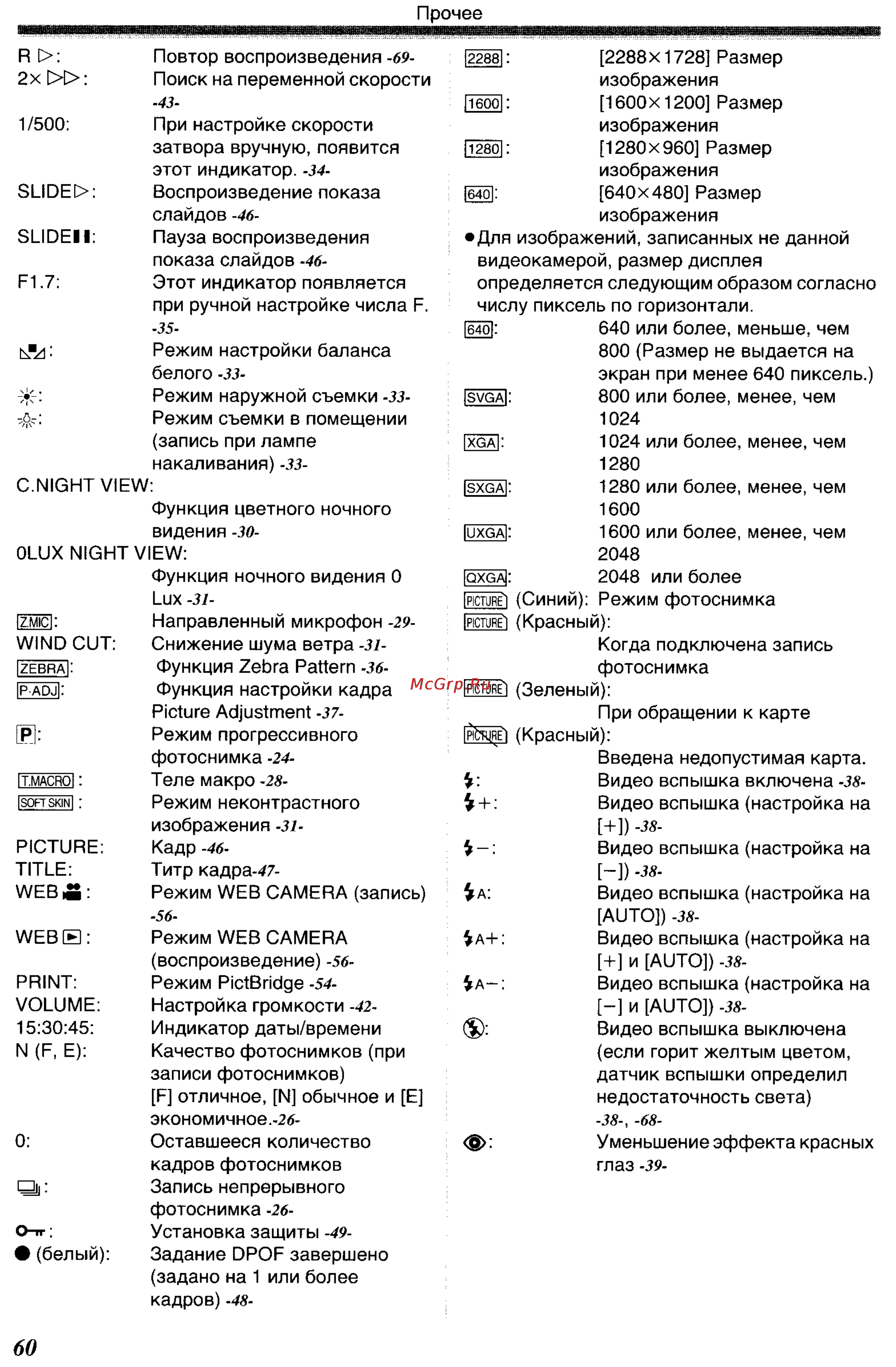 Panasonic NV-GS400GC Инструкция по эксплуатации онлайн [60/102] 17848