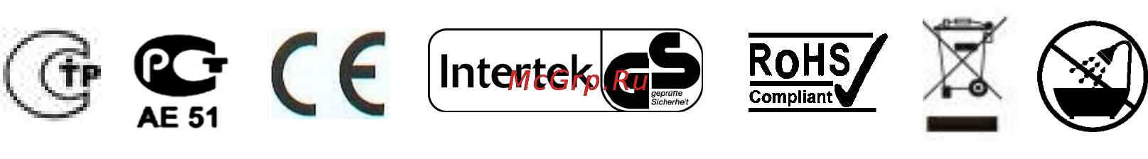 Polaris PET 0804A [6/7] Информация о сертификации