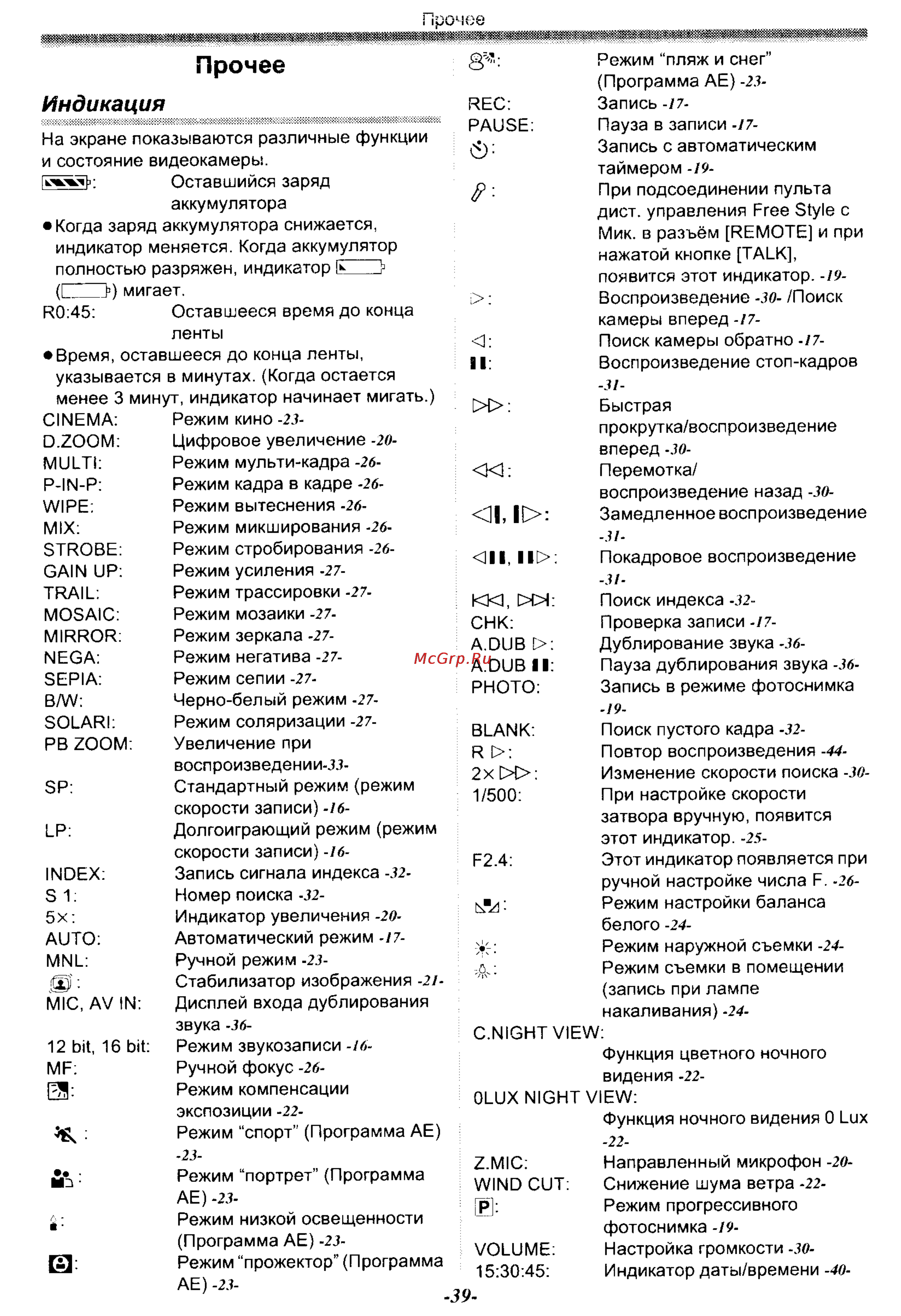 Panasonic NV-GS30EN [39/54] Прочее