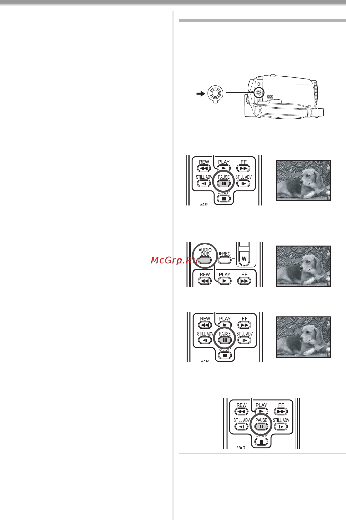 Panasonic NV-GS180EE [106/128] Дублювання звуку