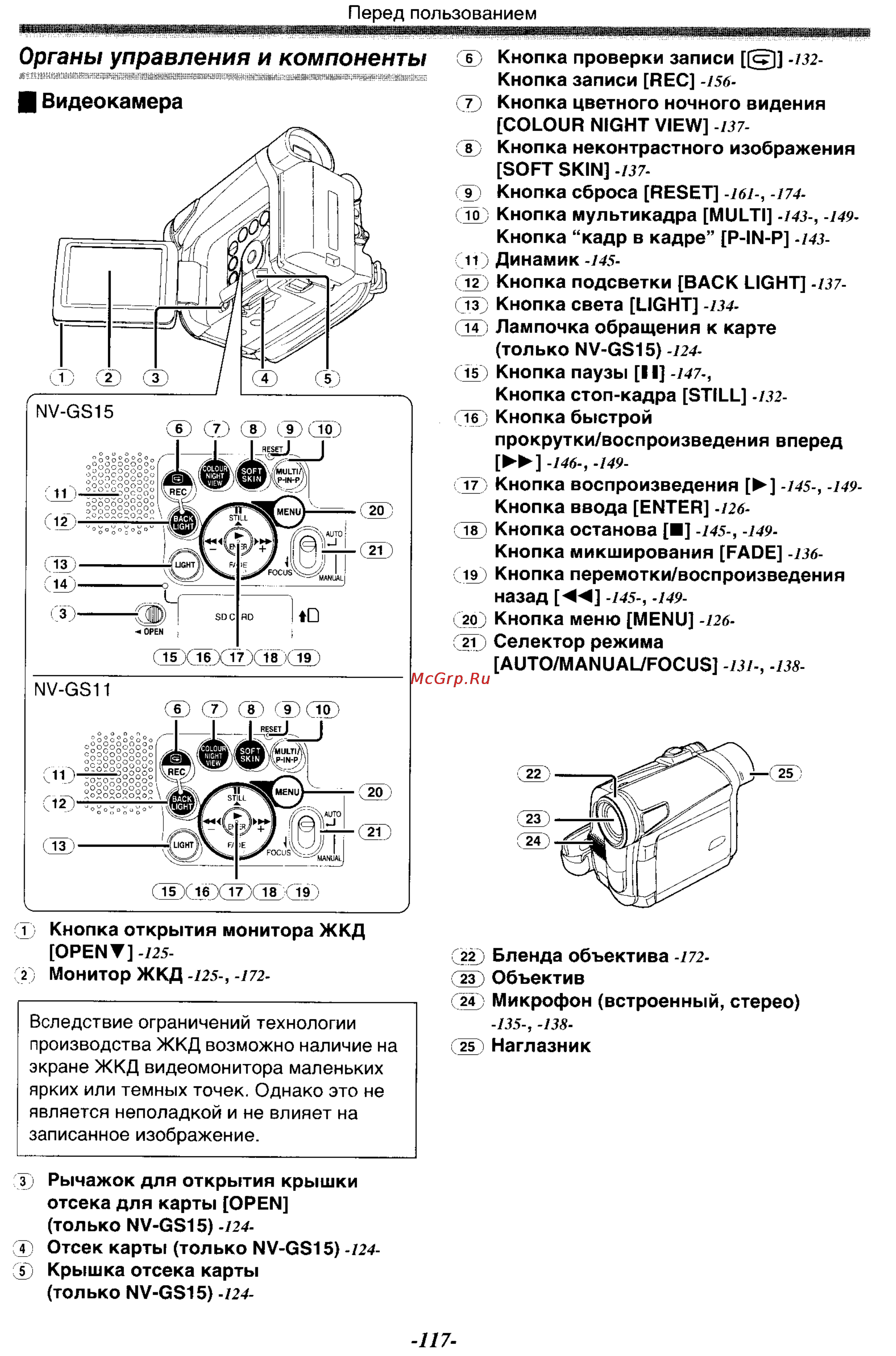 Panasonic NV-GS11GK Инструкция по эксплуатации онлайн [7/88] 17960