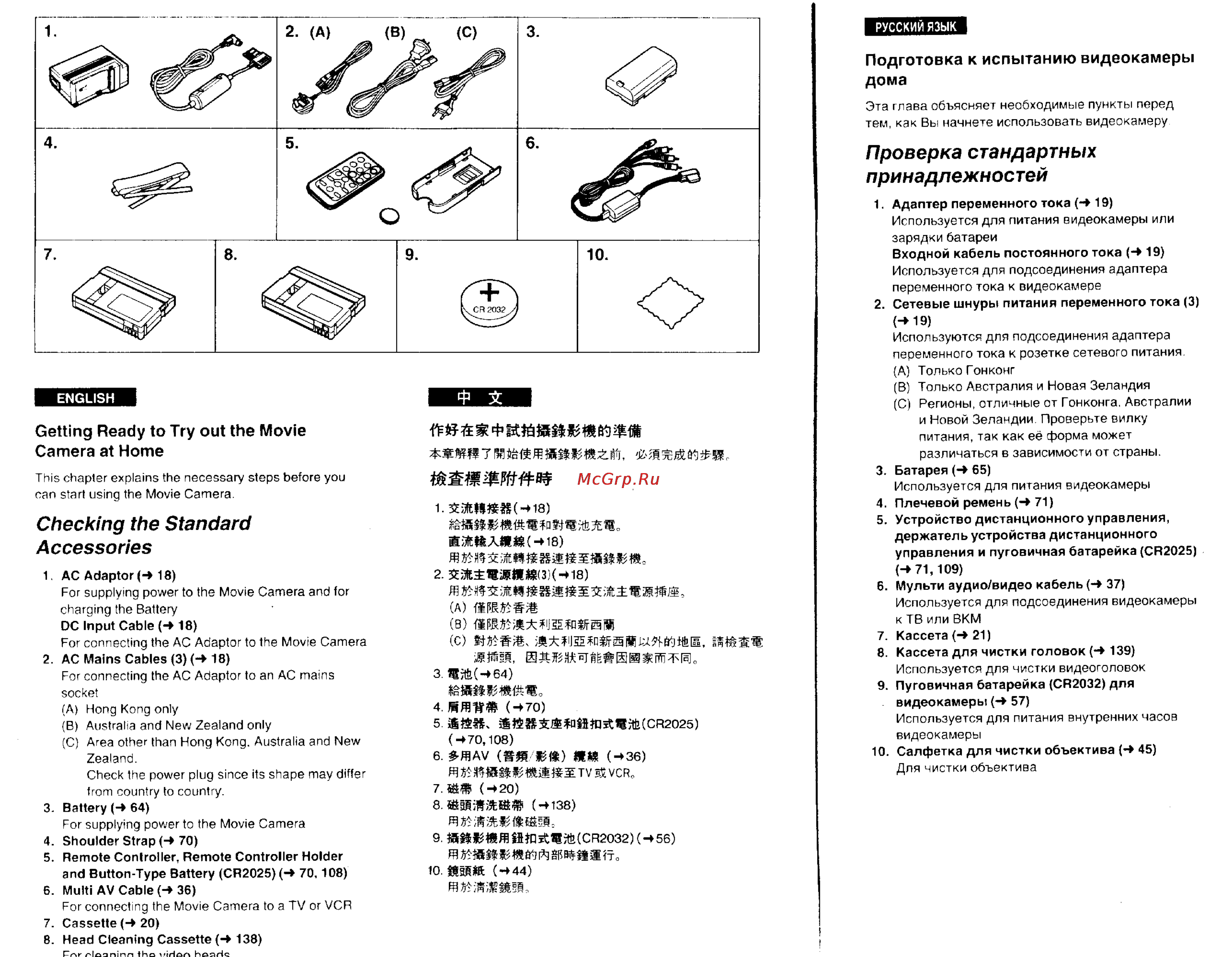 Panasonic NV-DX1EN [5/93] Accessories