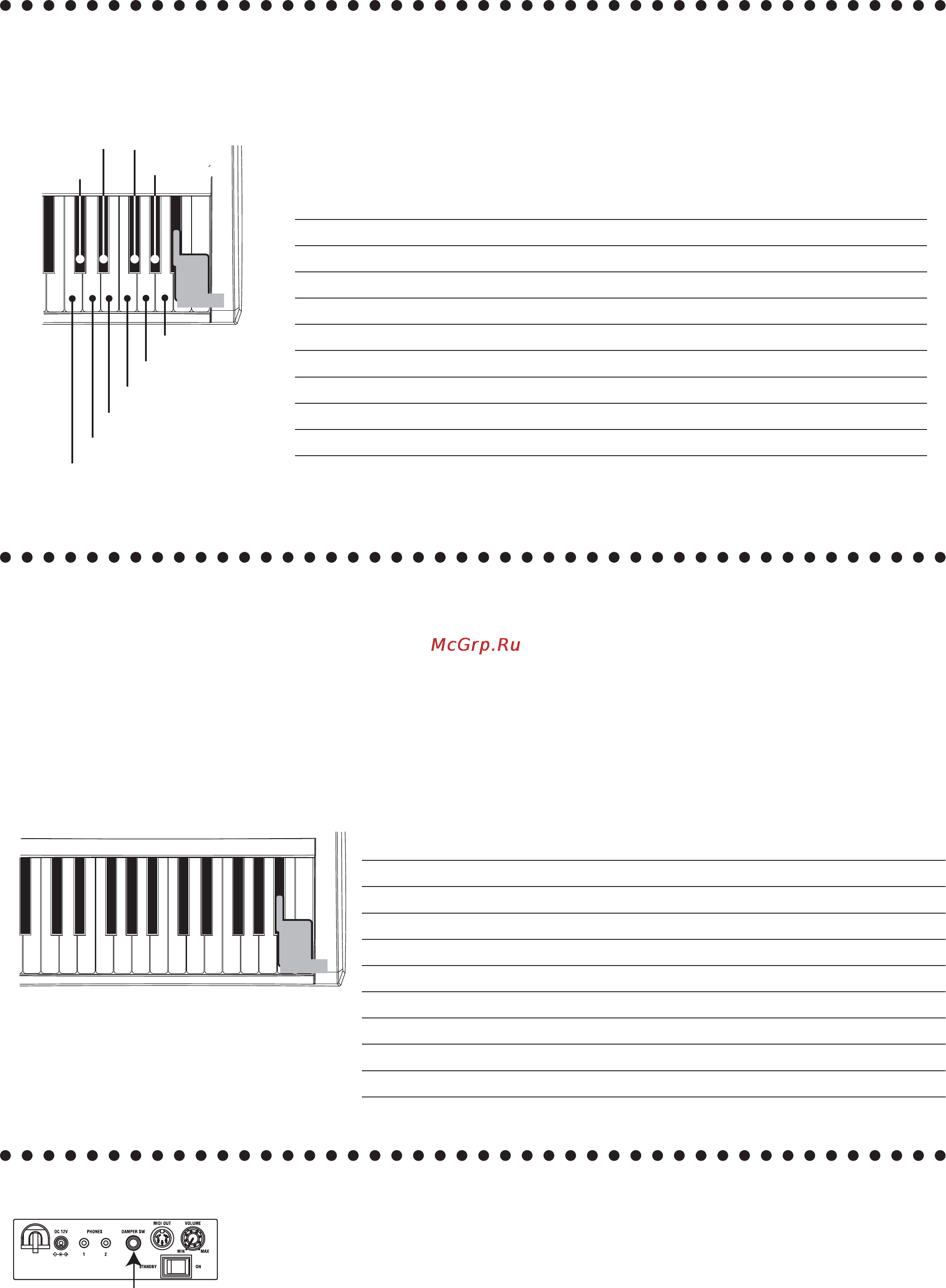 Korg SP-170 [4/9] Воспроизведение демонстрационных песен