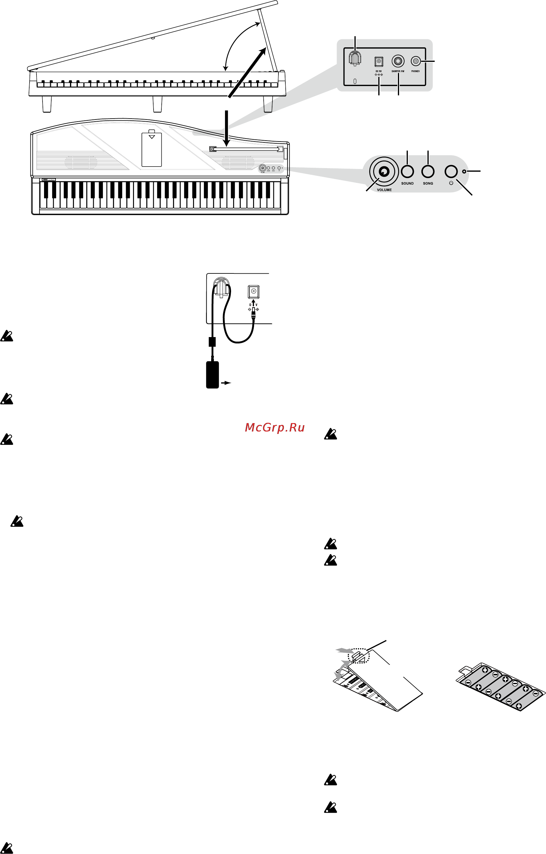 Korg microPiano [3/7] Наименование кнопок